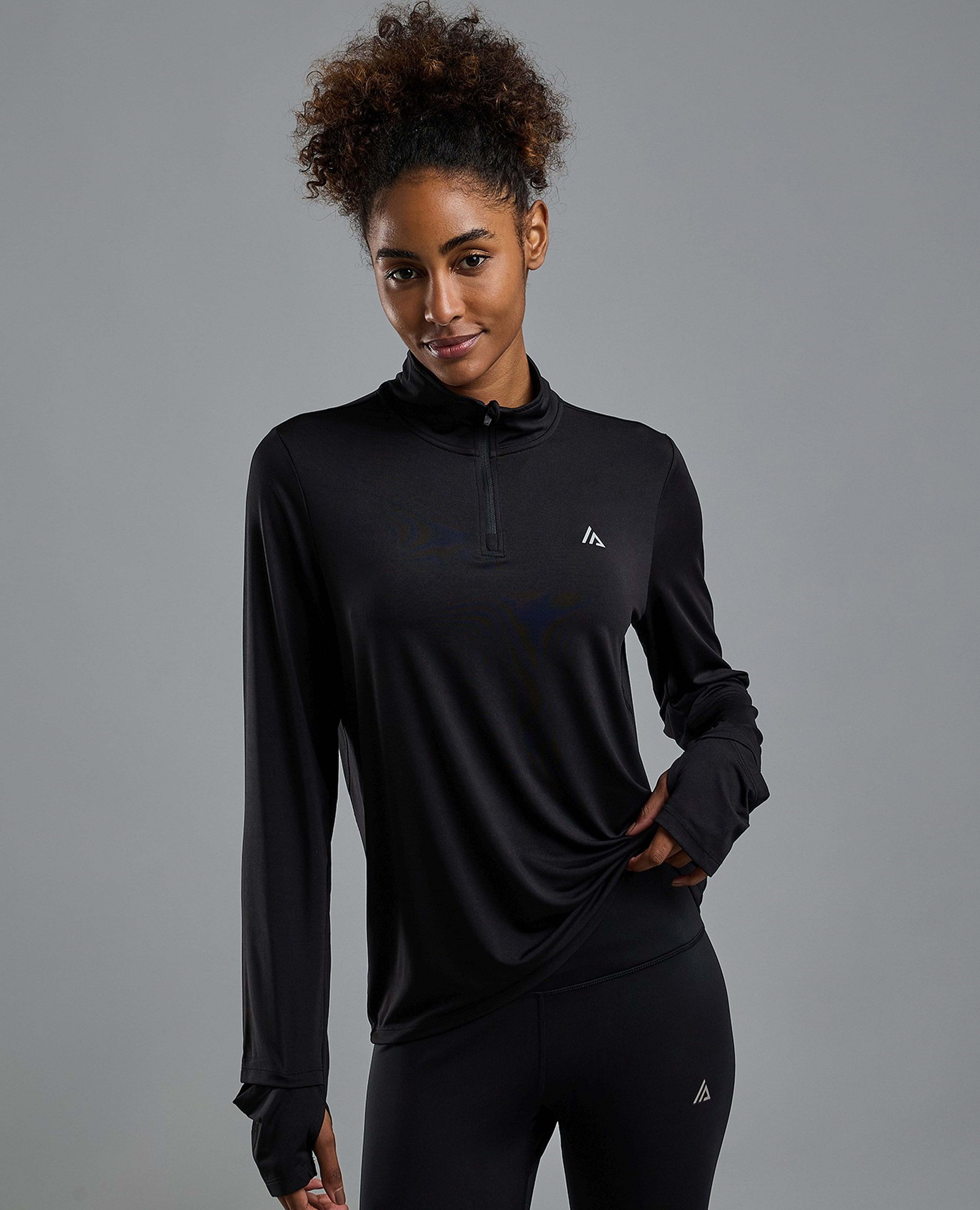 Logo Detail Active Top with Long Sleeves
