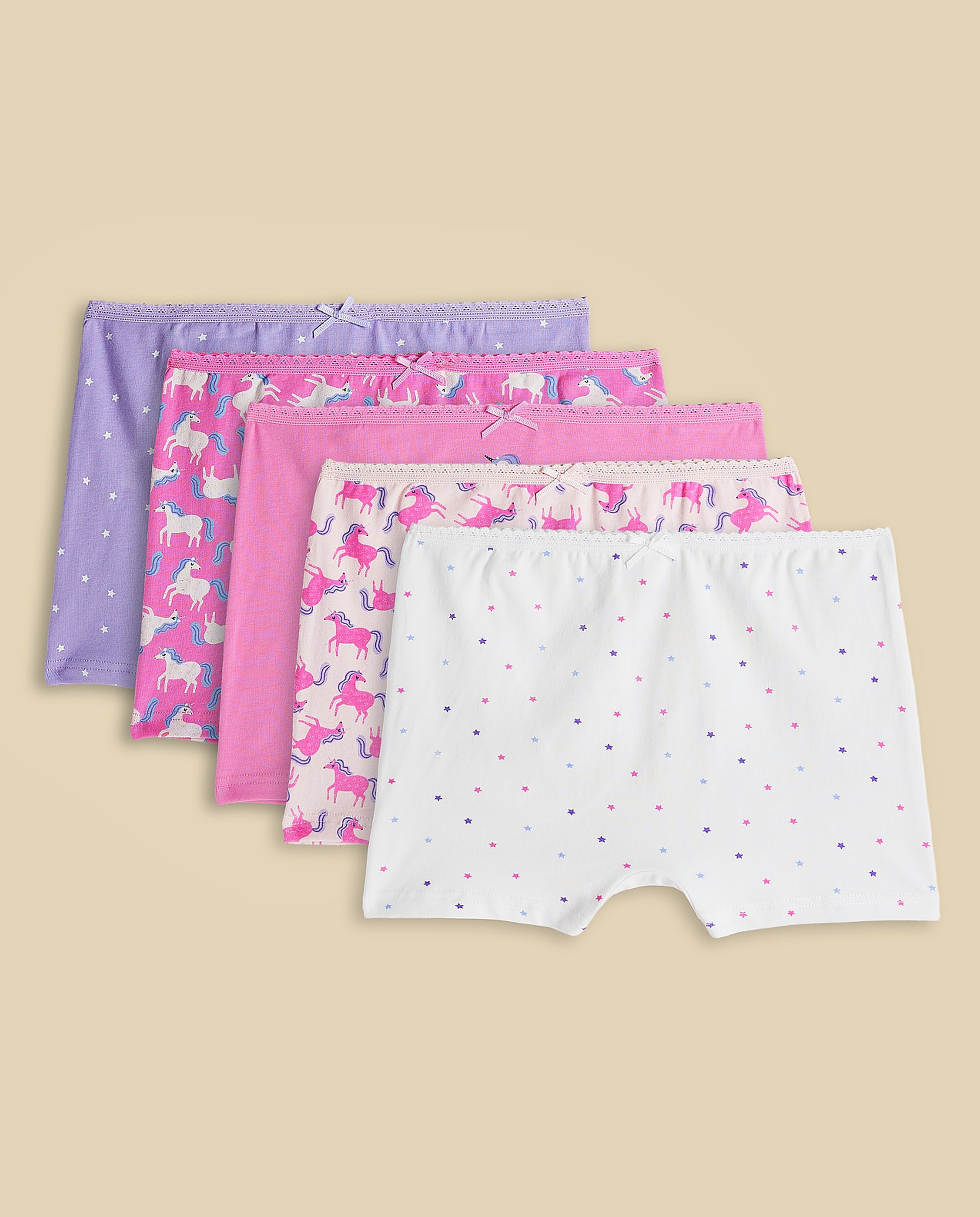 5 Pack Printed Boxer Briefs