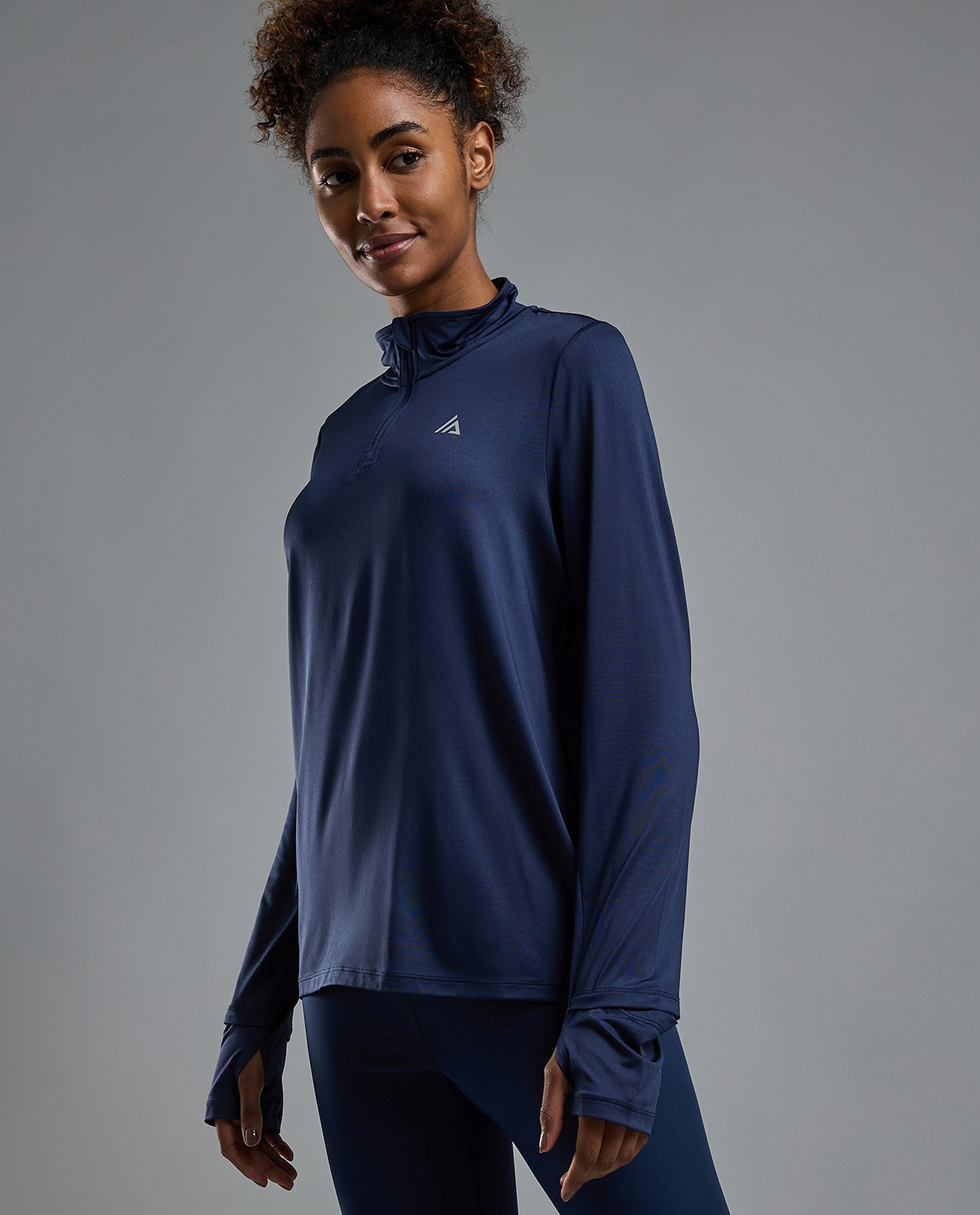 Logo Detail Active Top with Long Sleeves