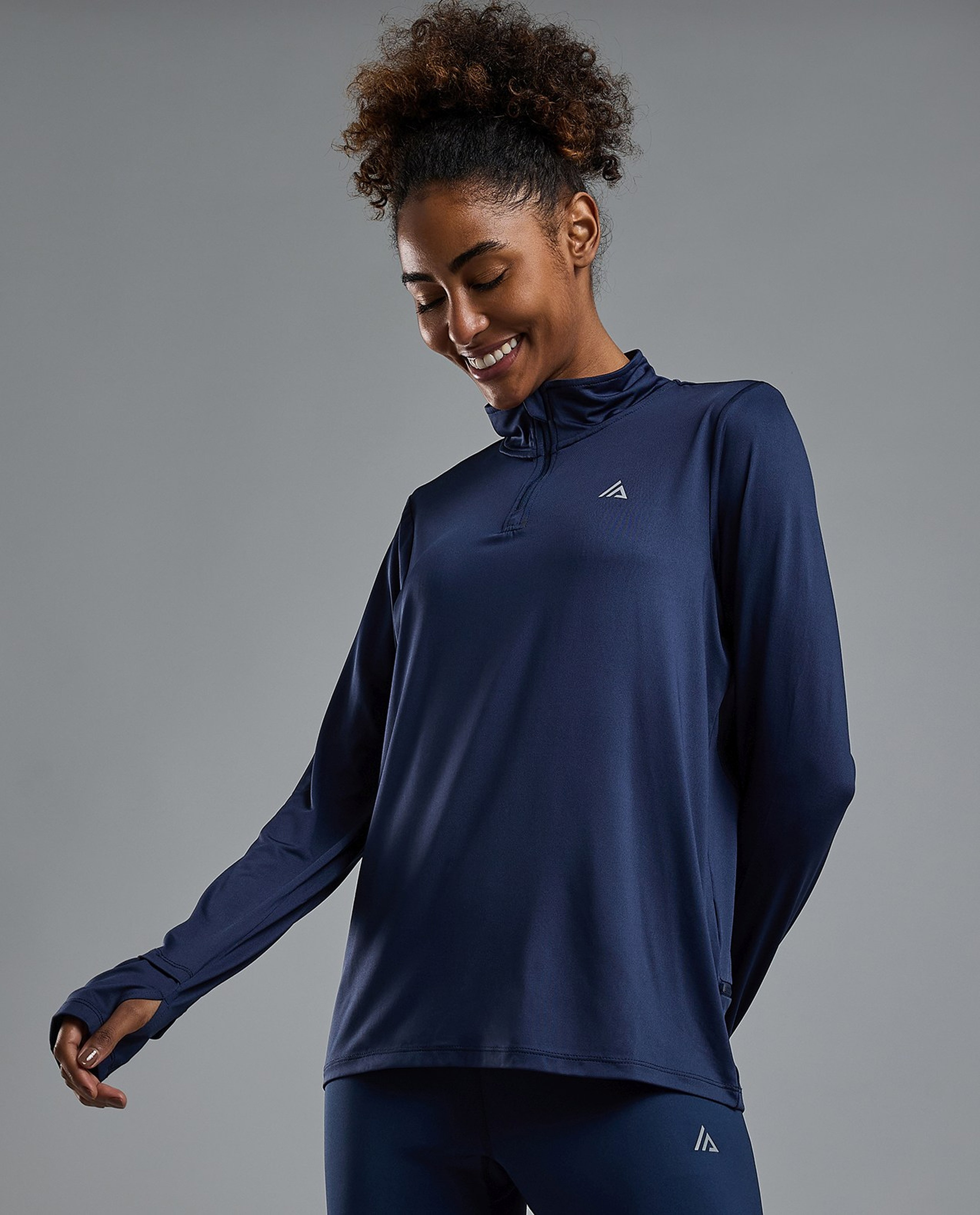 Logo Detail Active Top with Long Sleeves