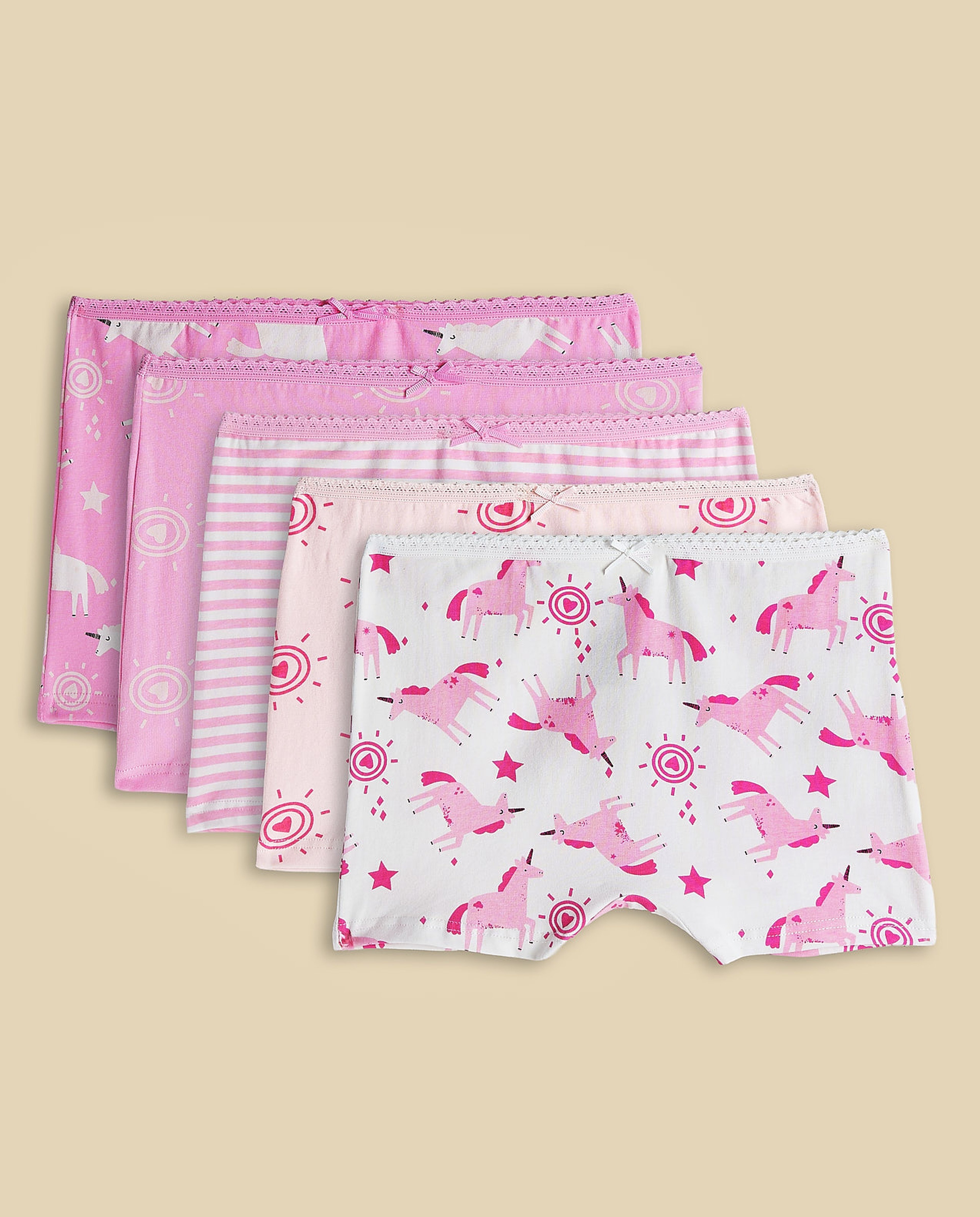 5 Pack Printed Boxer Briefs