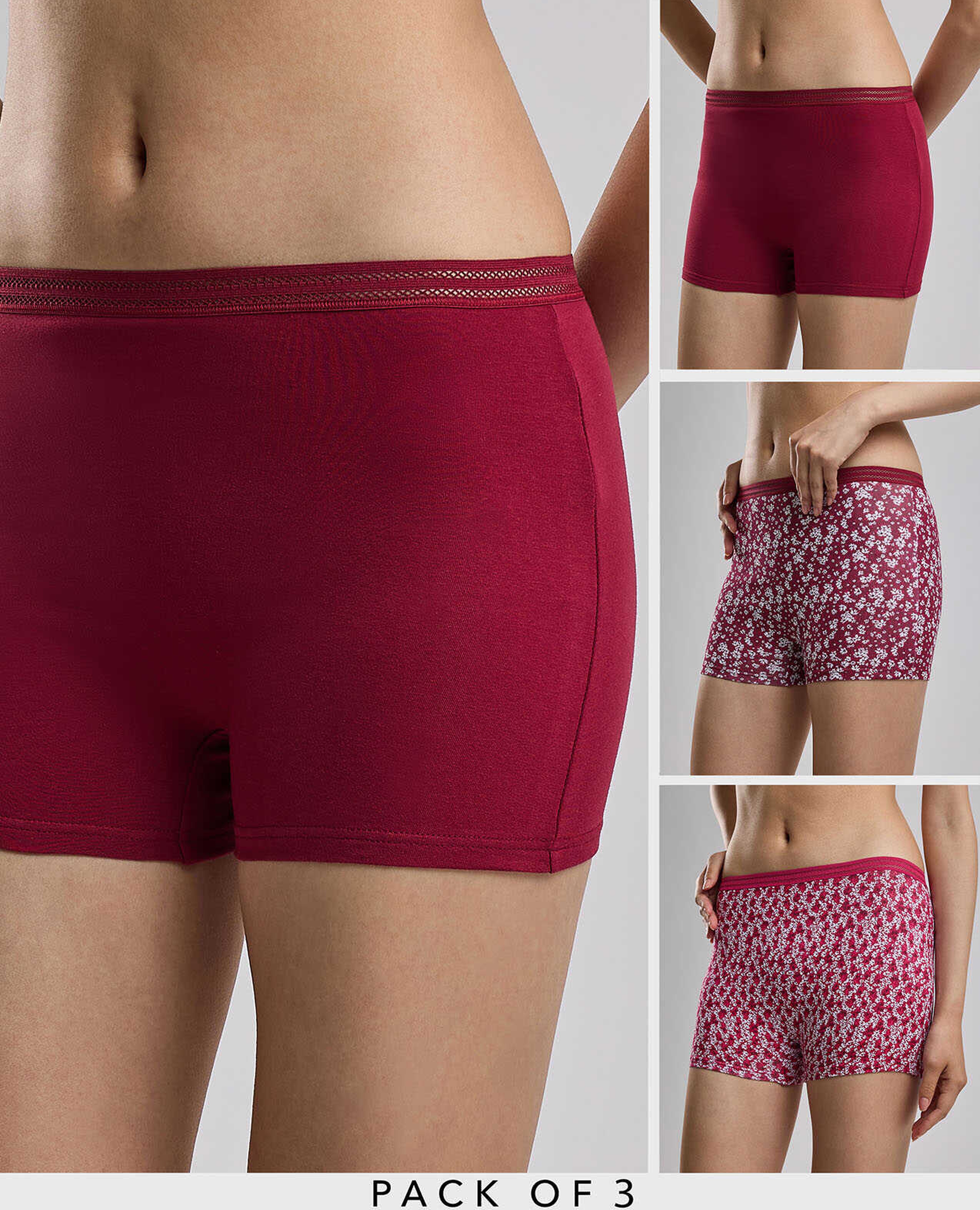 بوكسر بطبعة - 3 قطع