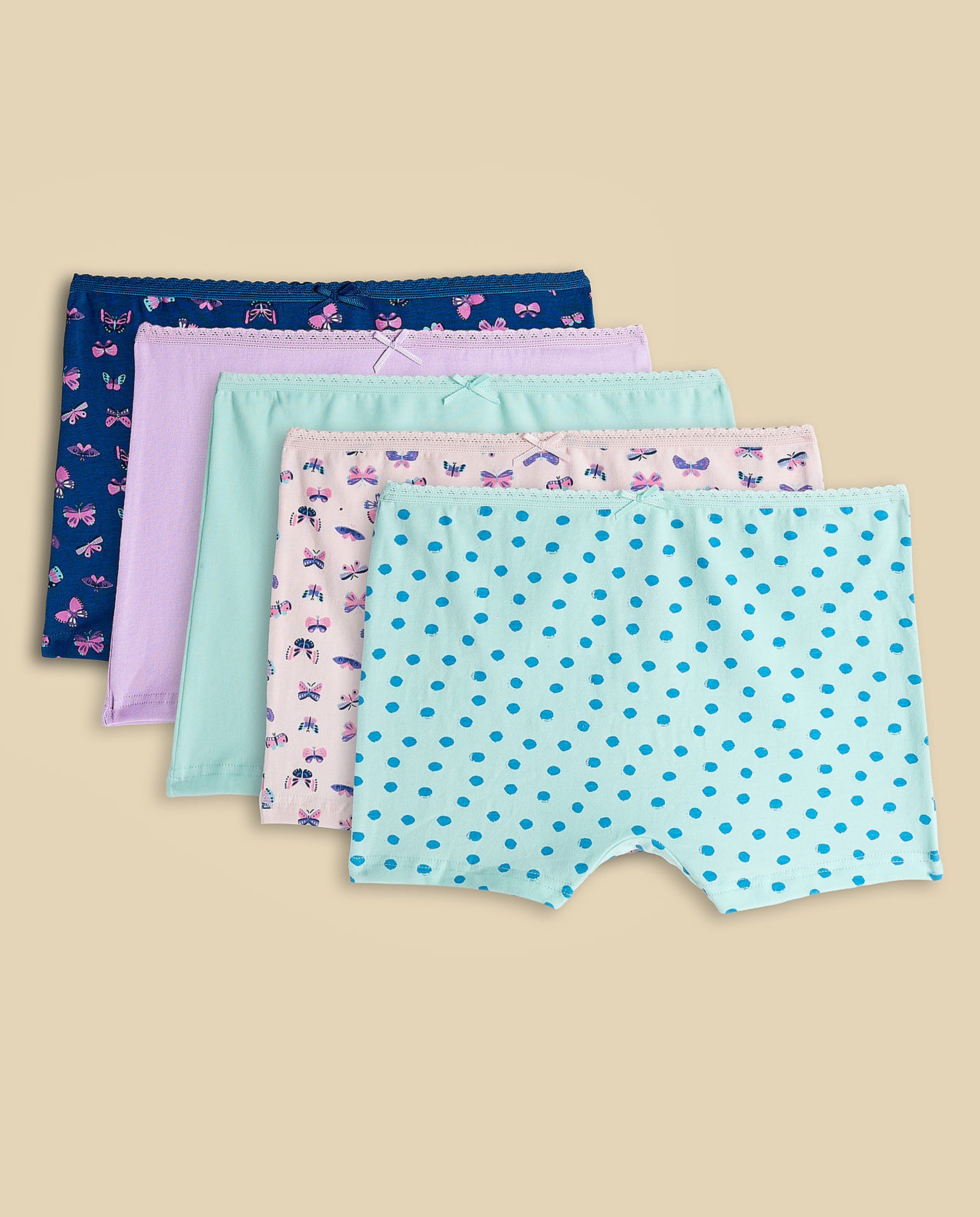 5 Pack Printed Boxer Briefs