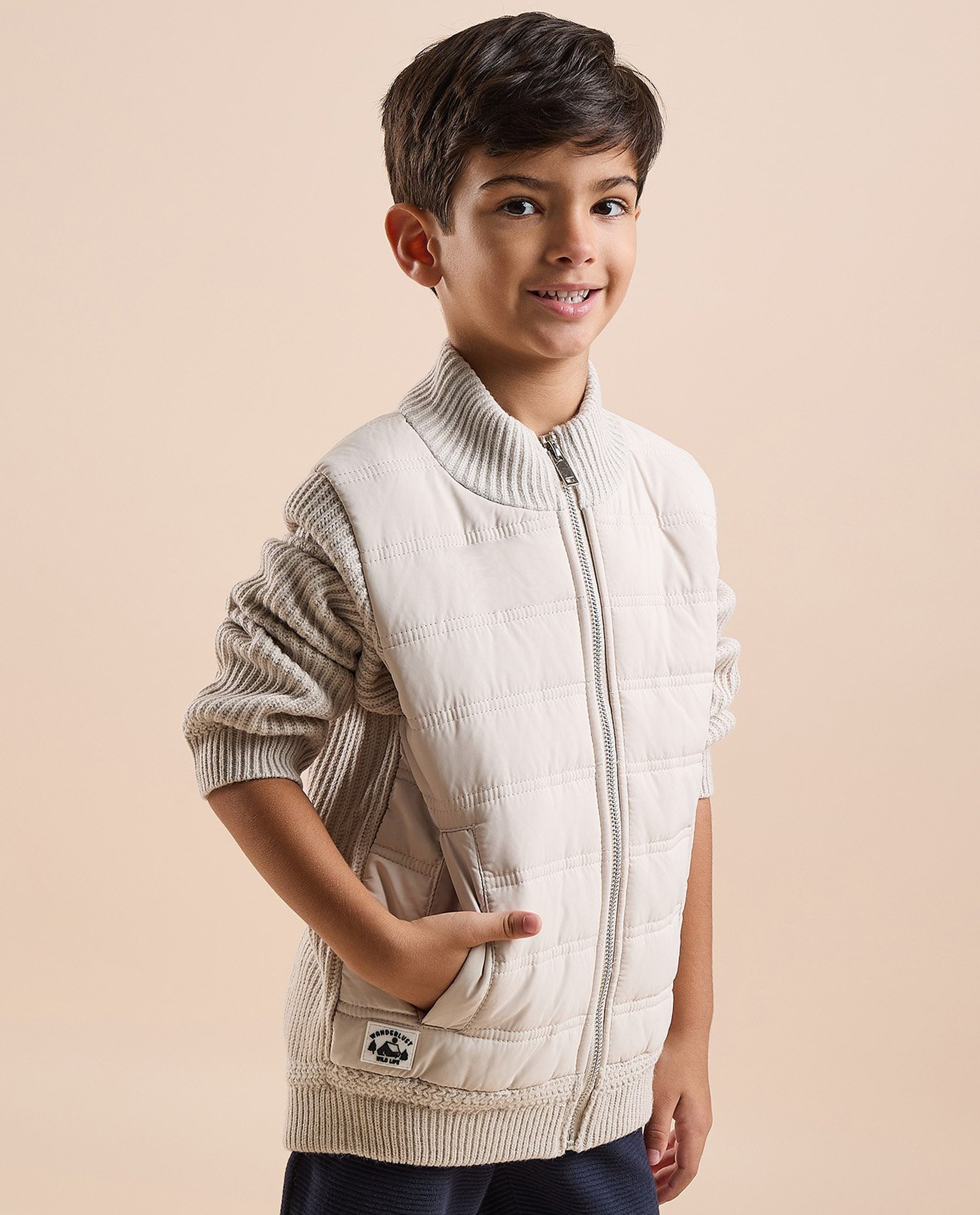 Quilted Jacket with Zipper Closure