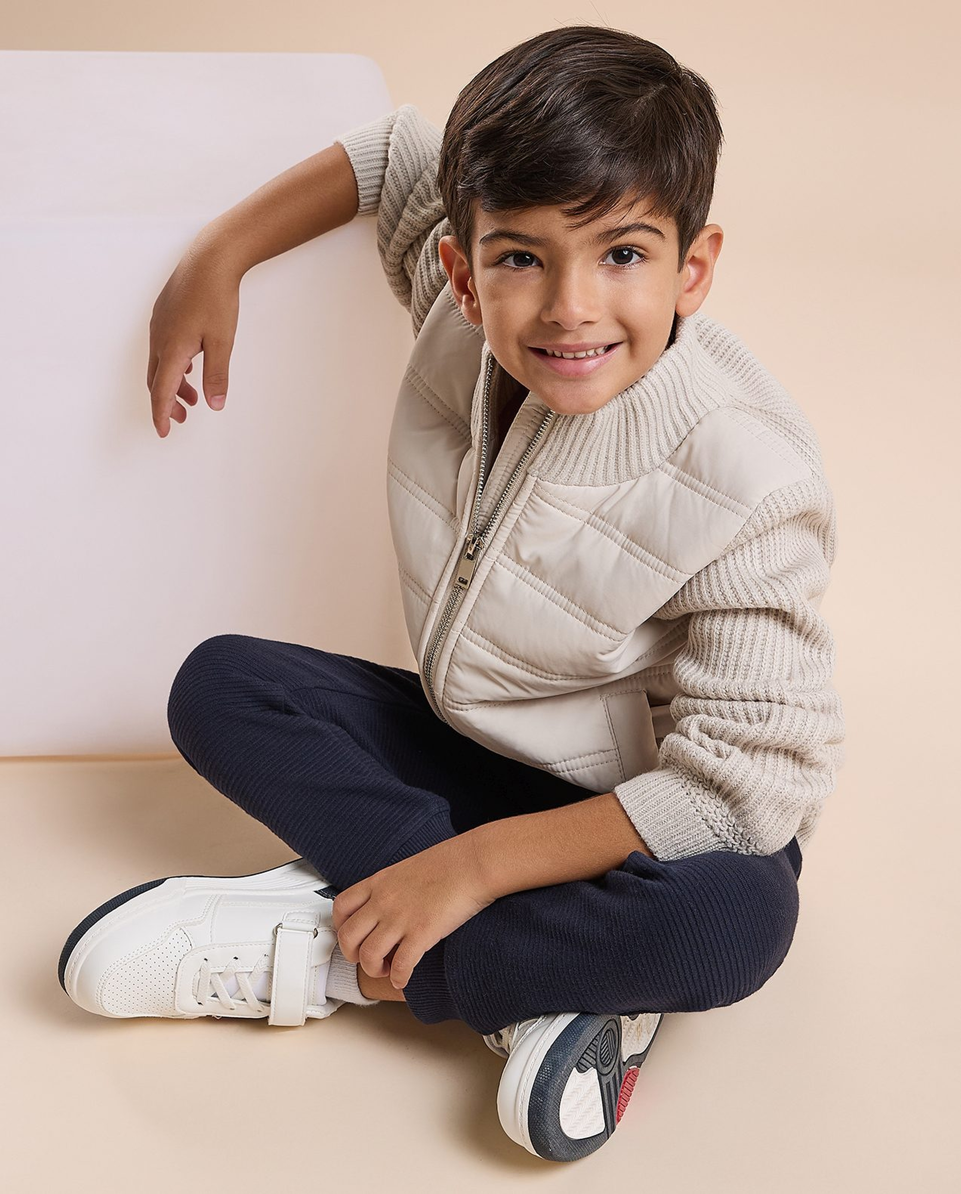 Quilted Jacket with Zipper Closure