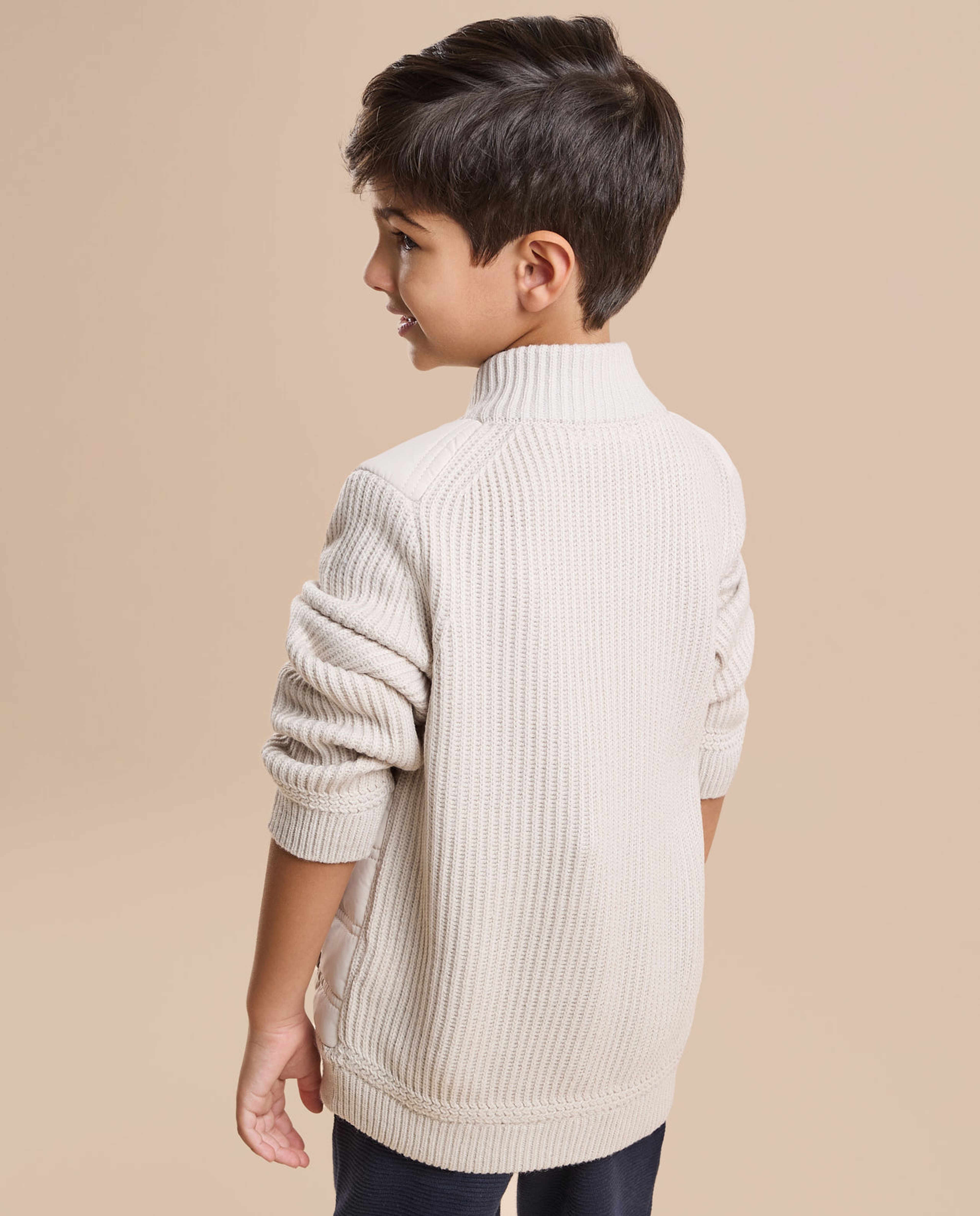 Quilted Jacket with Zipper Closure