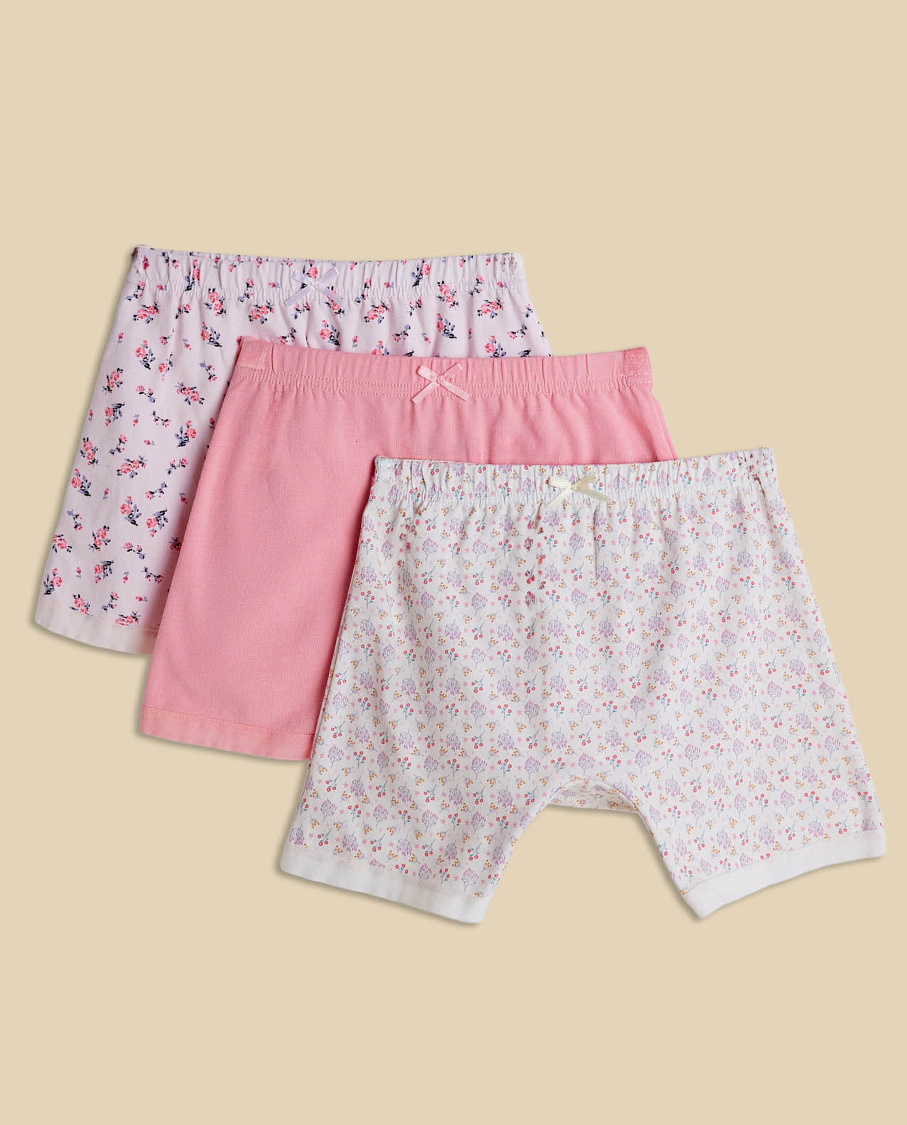 3 Pack Printed Long Shorts