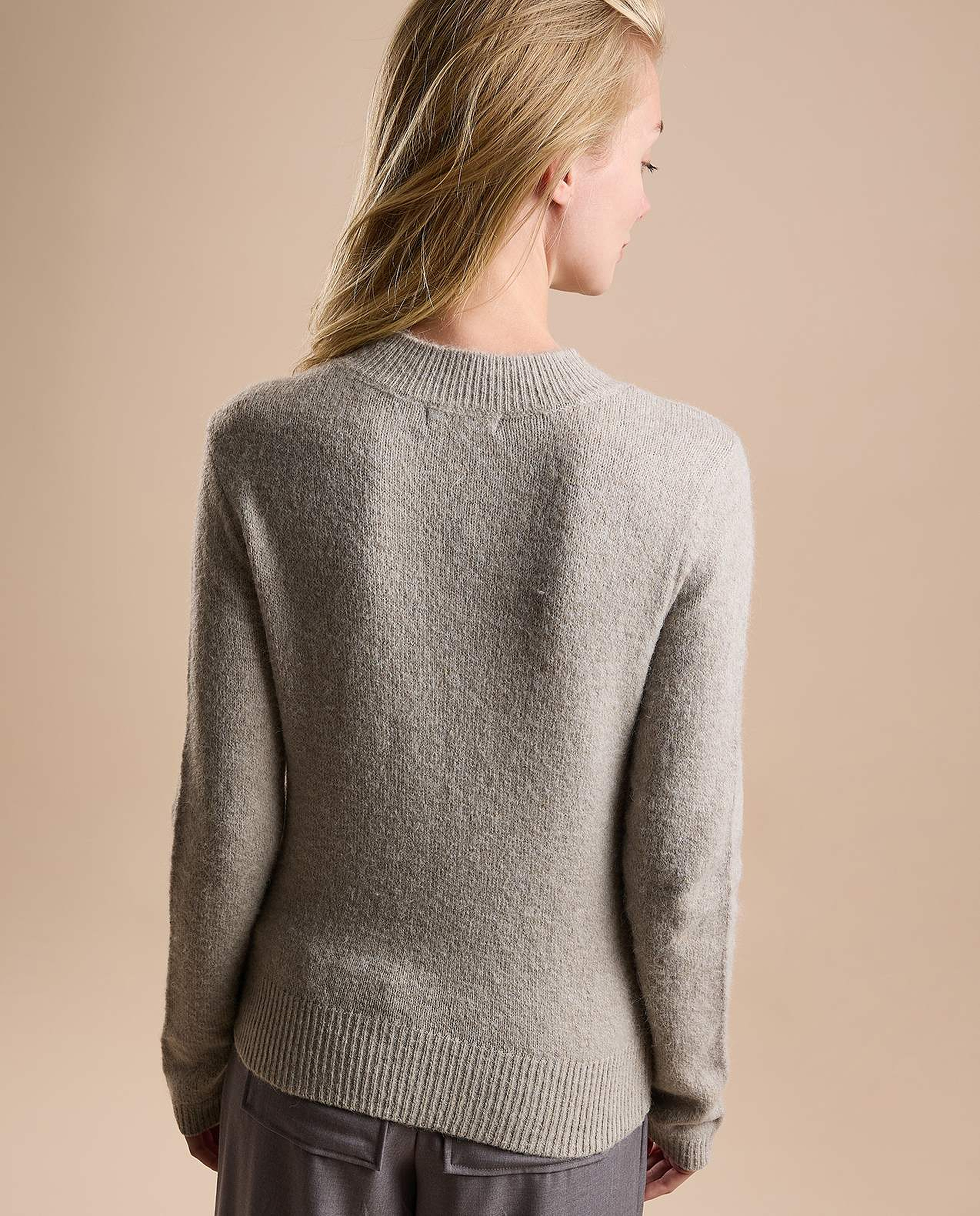 Embellished Sweater with Crew Neck and Long Sleeves