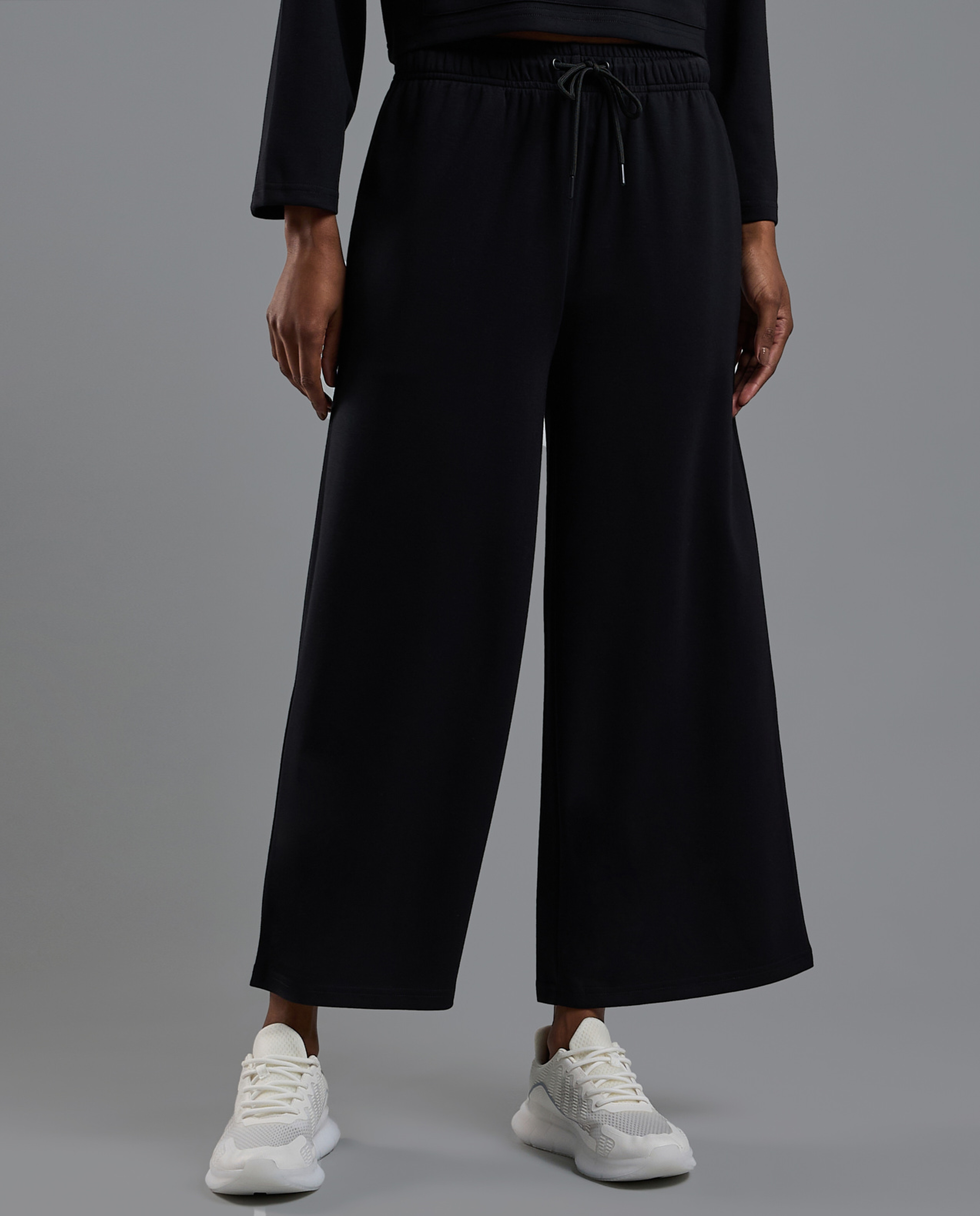 Solid Trackpants with Drawstring Waist