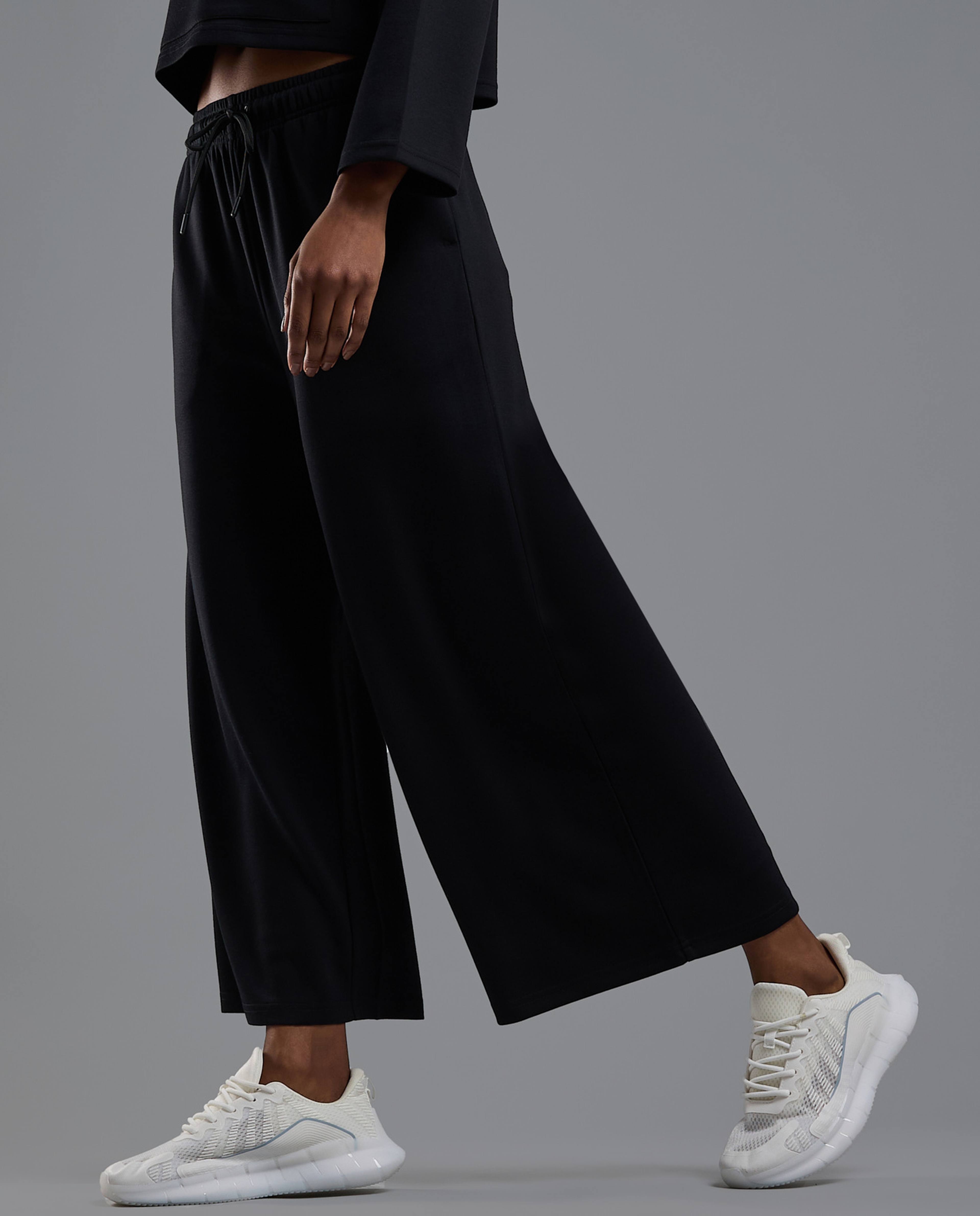 Solid Trackpants with Drawstring Waist