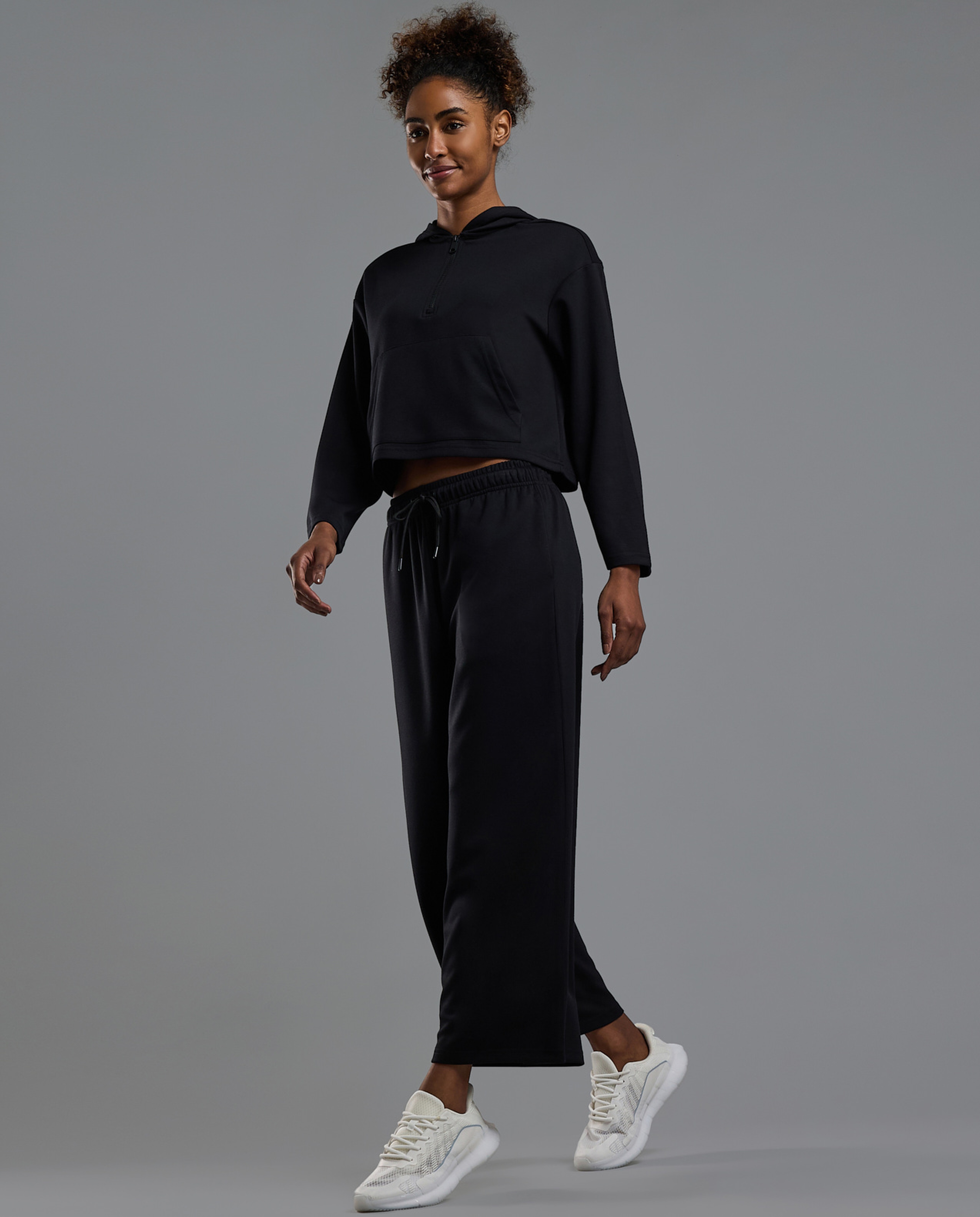 Solid Trackpants with Drawstring Waist