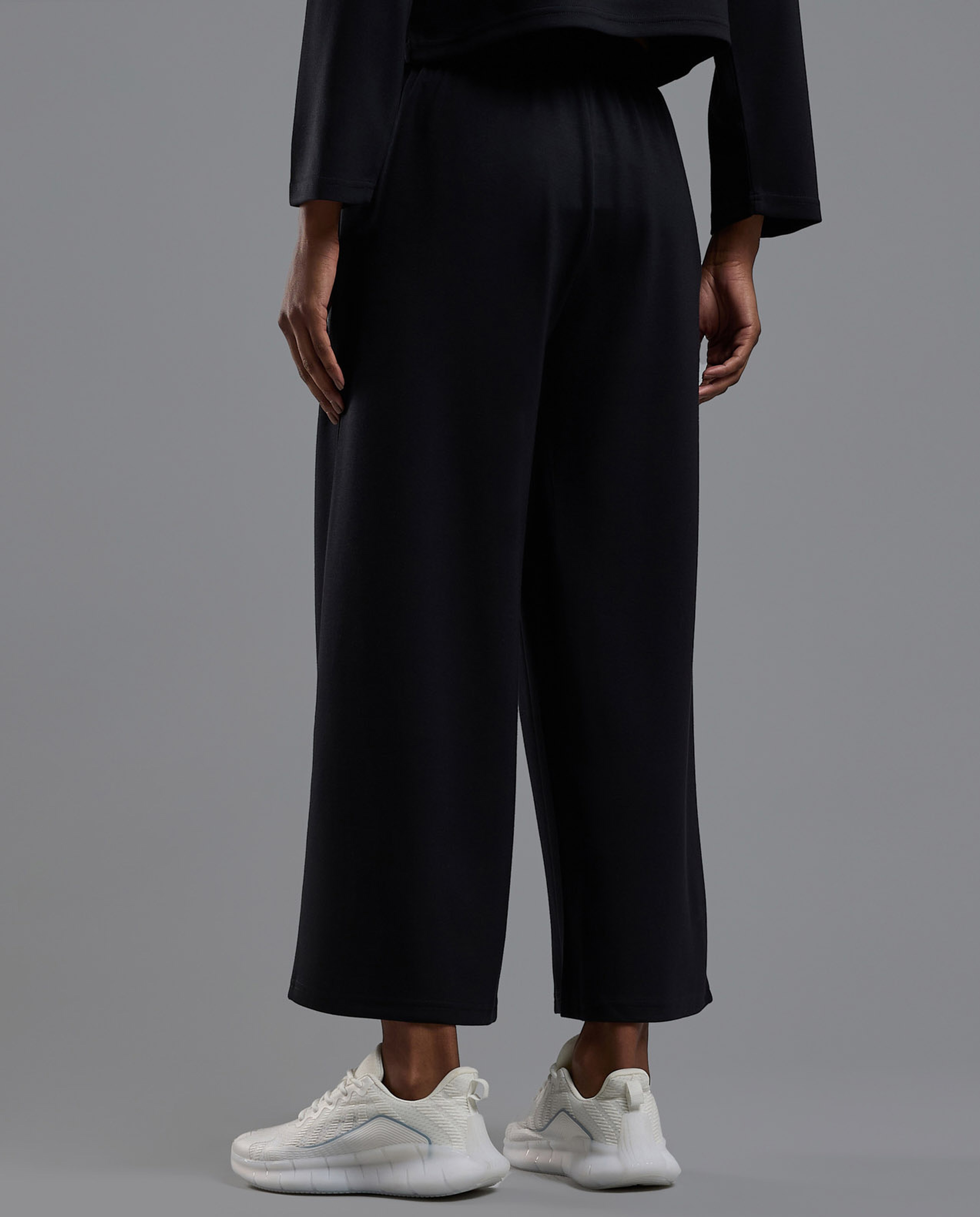 Solid Trackpants with Drawstring Waist