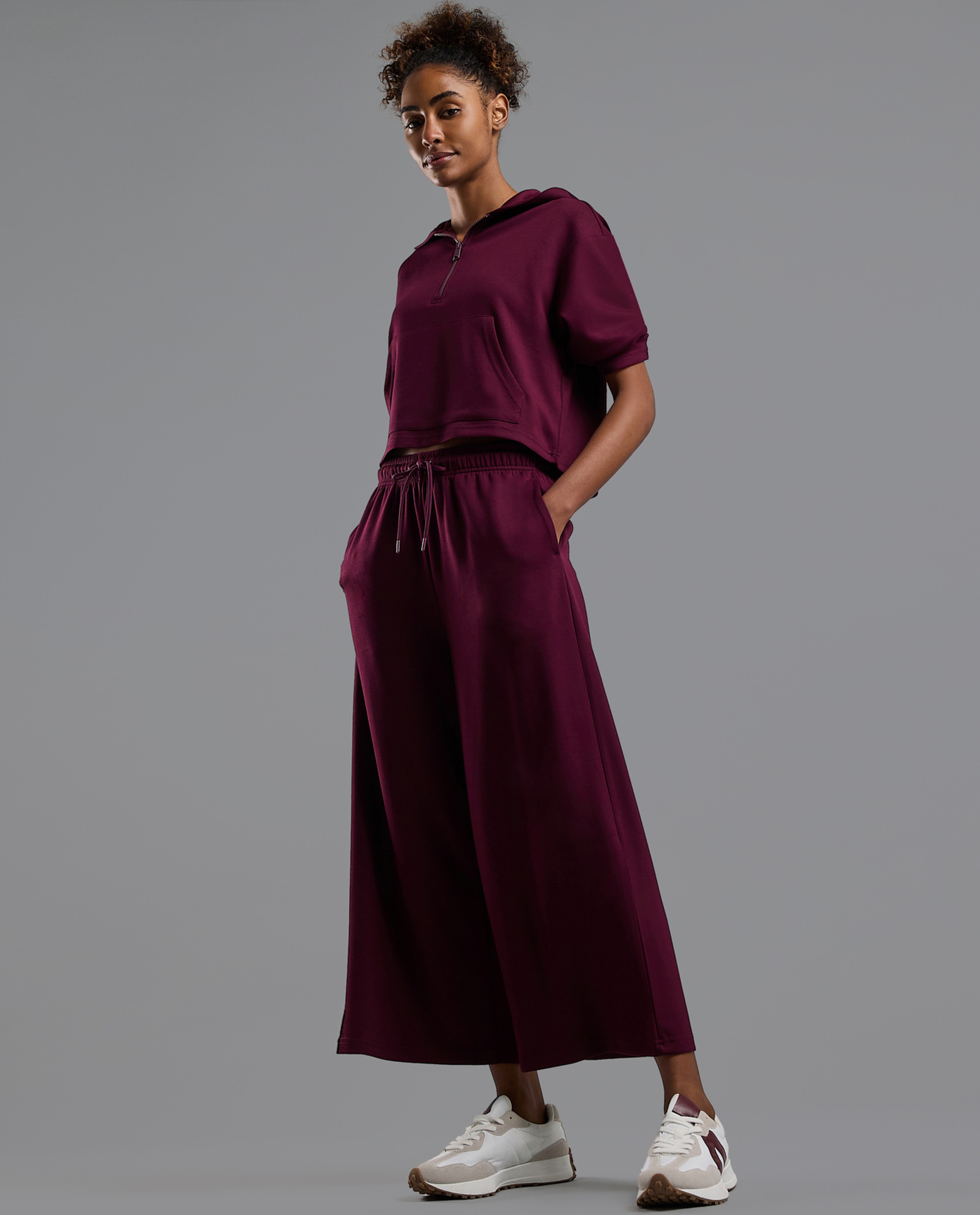 Solid Trackpants with Drawstring Waist