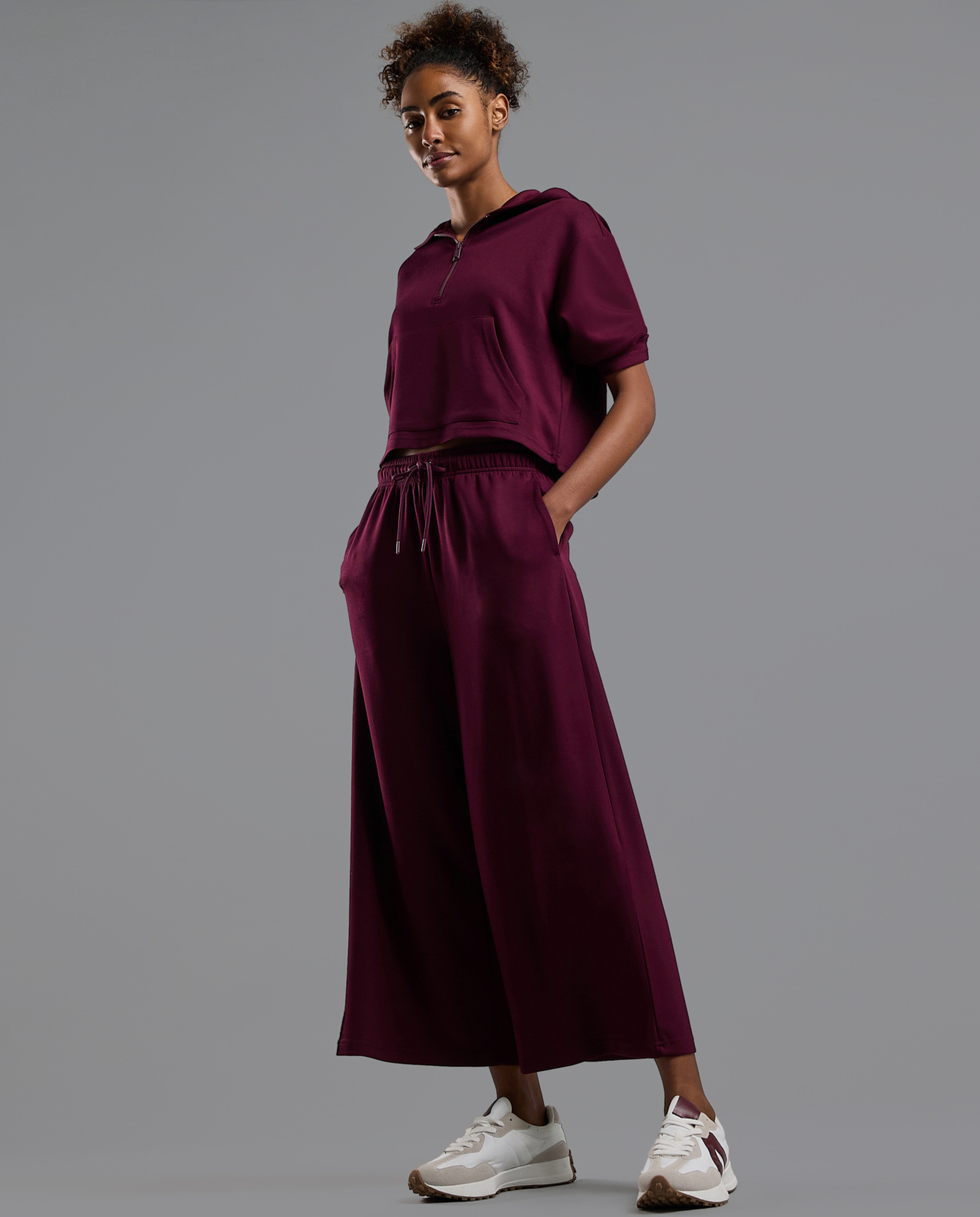 Solid Trackpants with Drawstring Waist