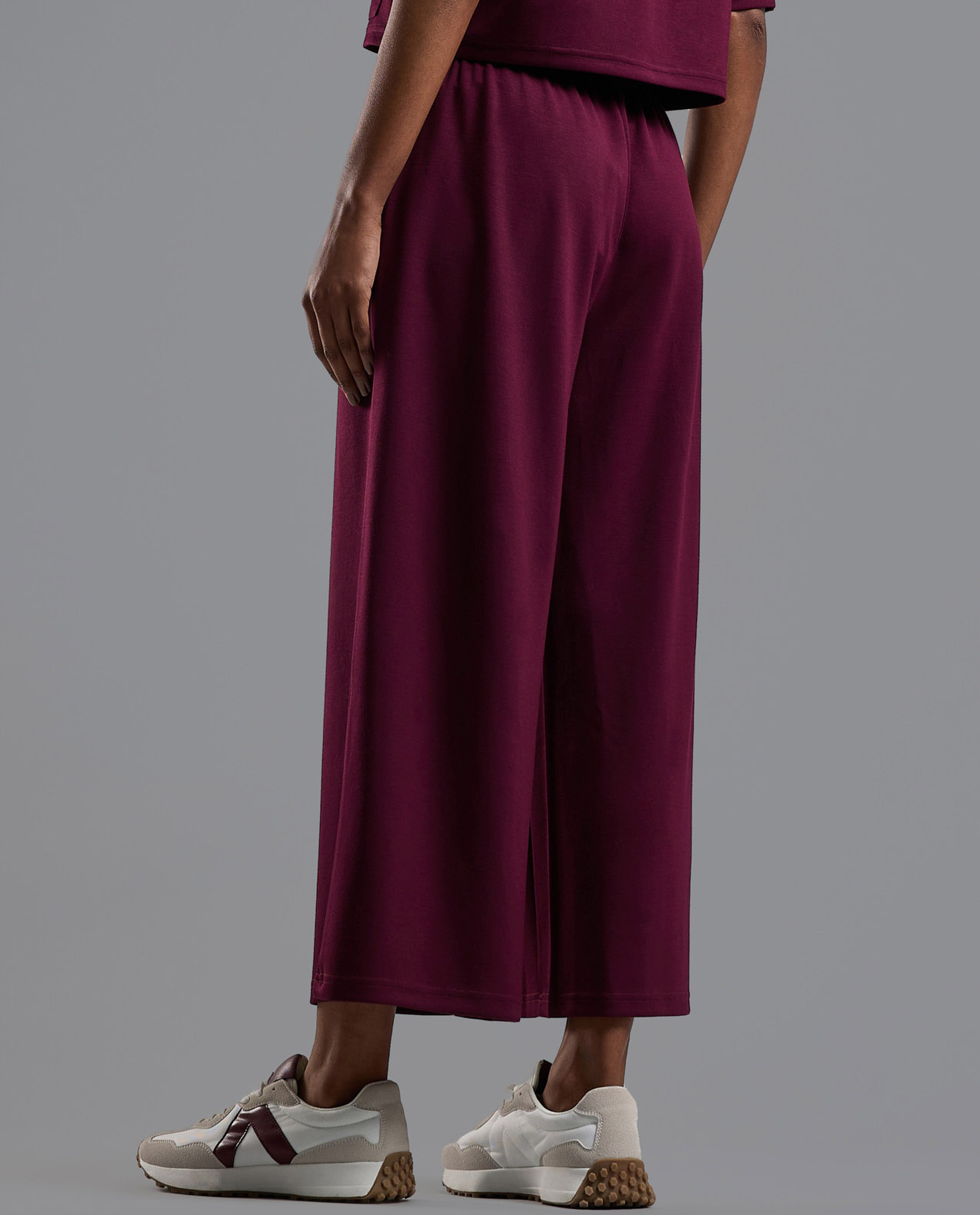 Solid Trackpants with Drawstring Waist