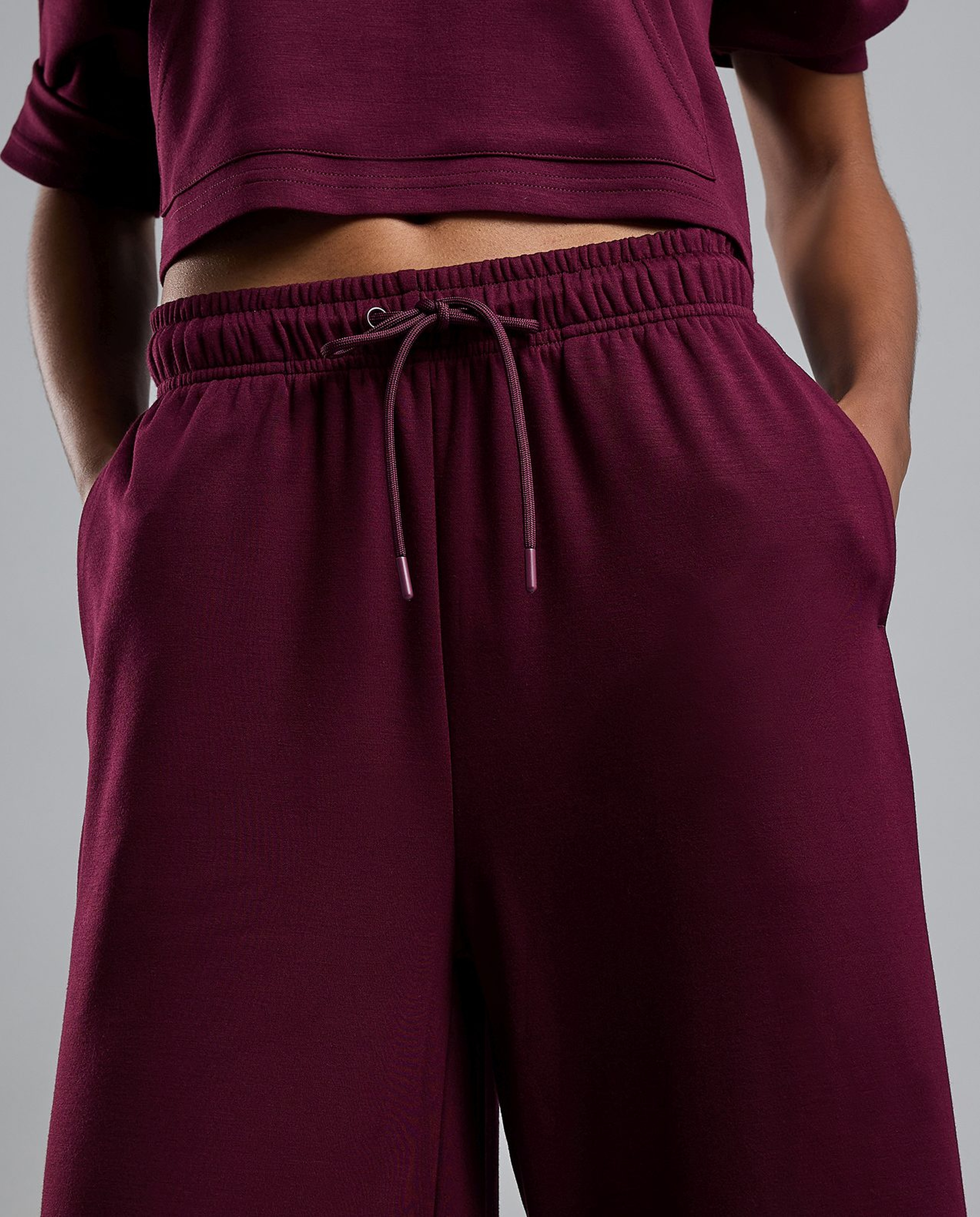 Solid Trackpants with Drawstring Waist