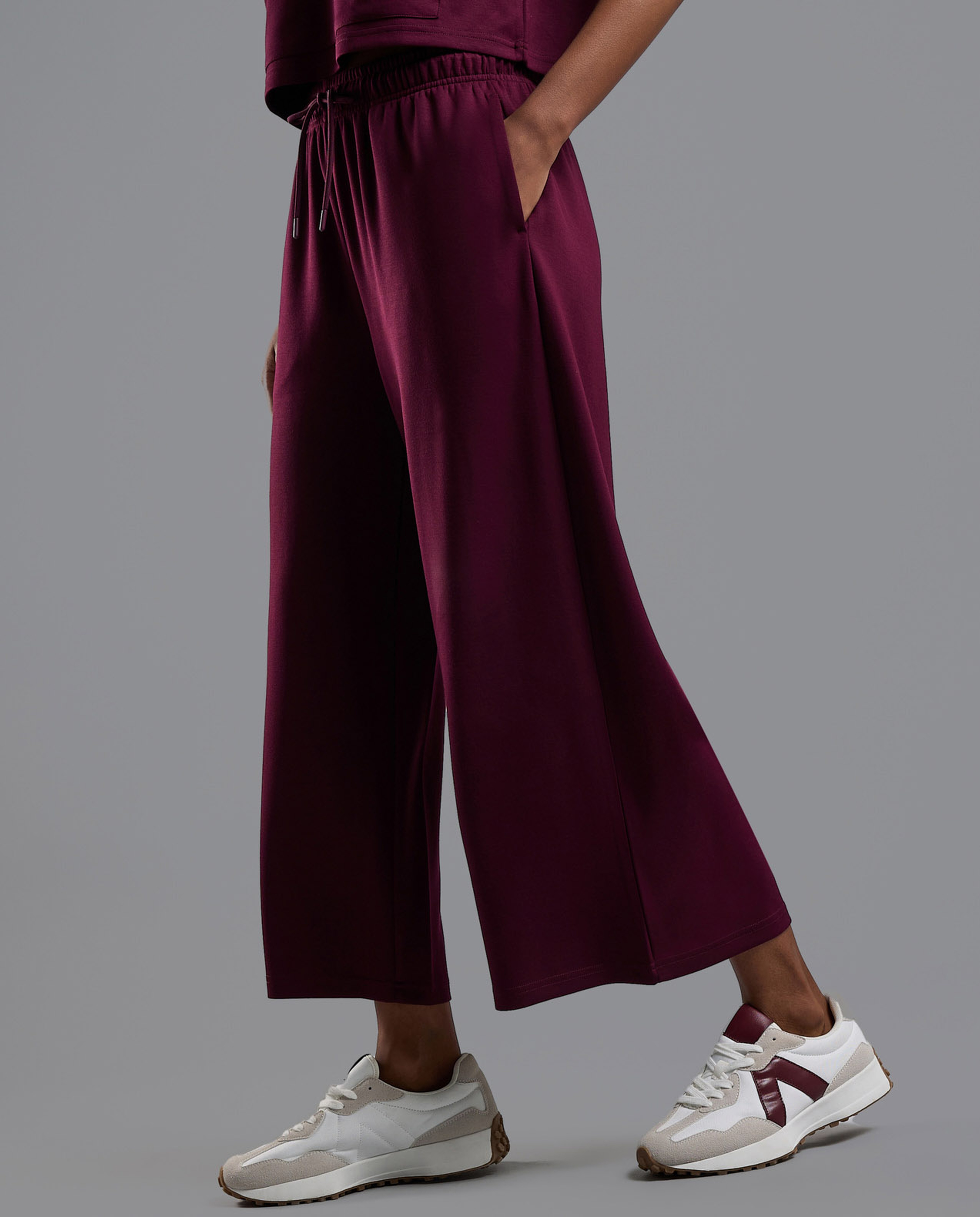 Solid Trackpants with Drawstring Waist