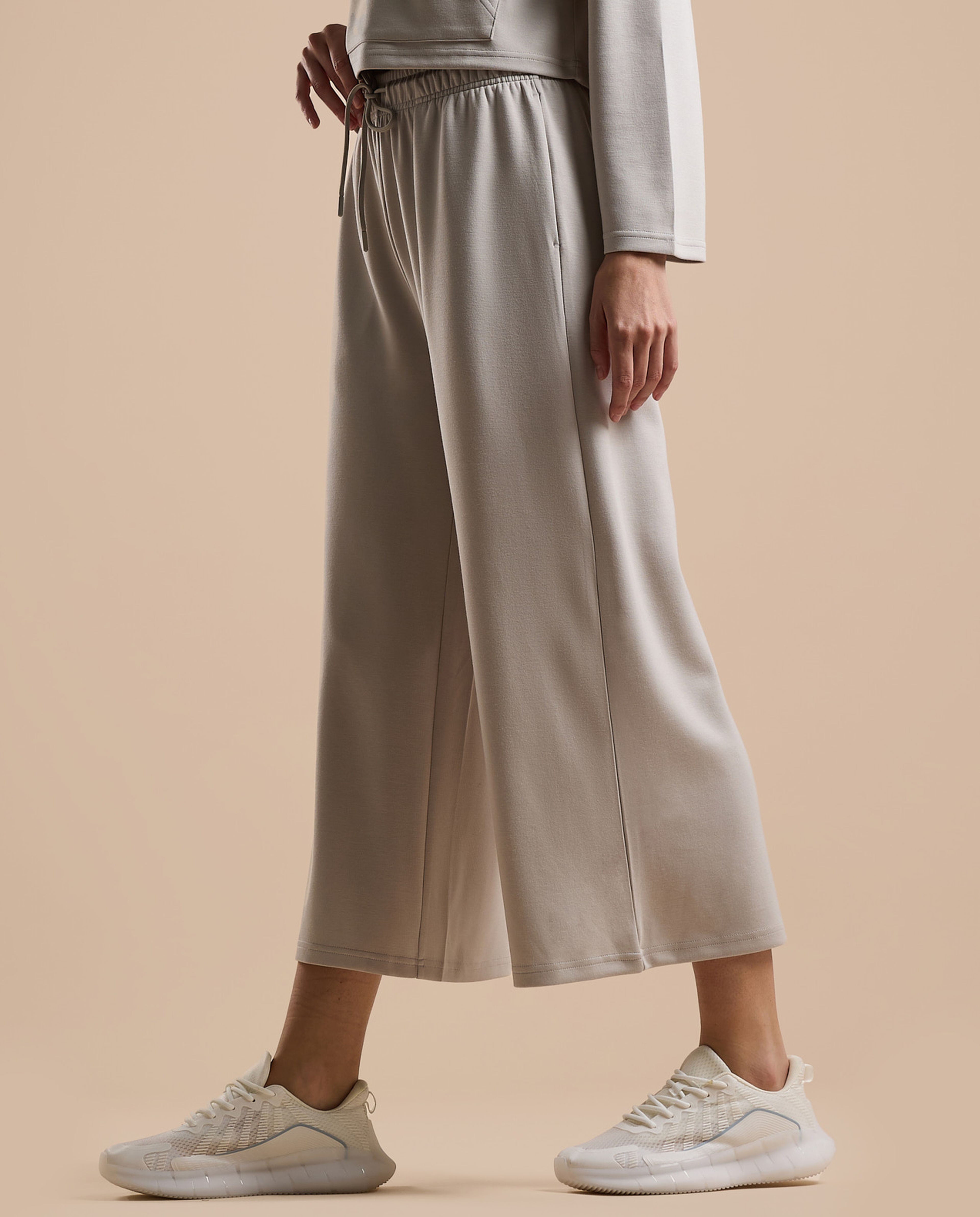 Solid Trackpants with Drawstring Waist