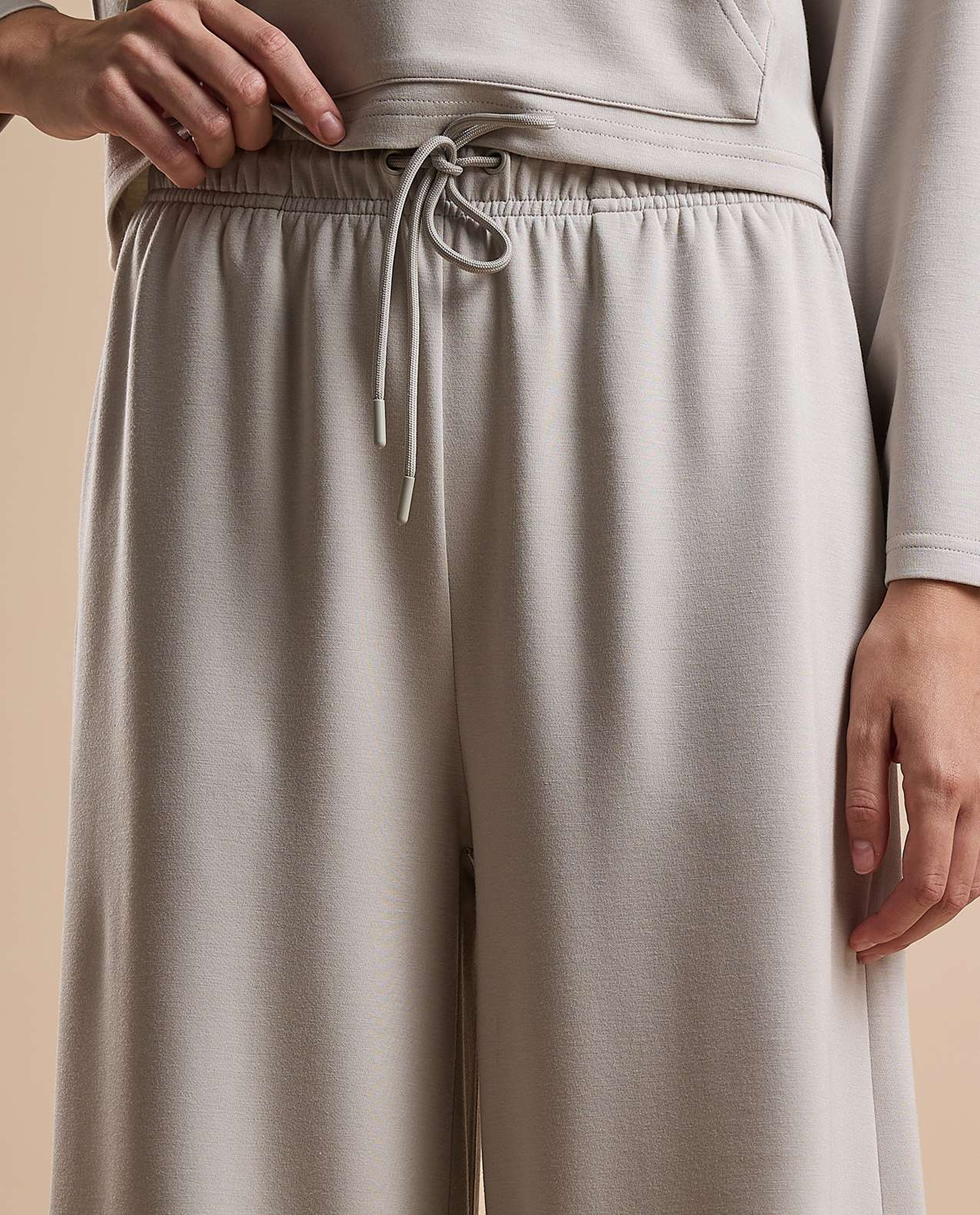 Solid Trackpants with Drawstring Waist
