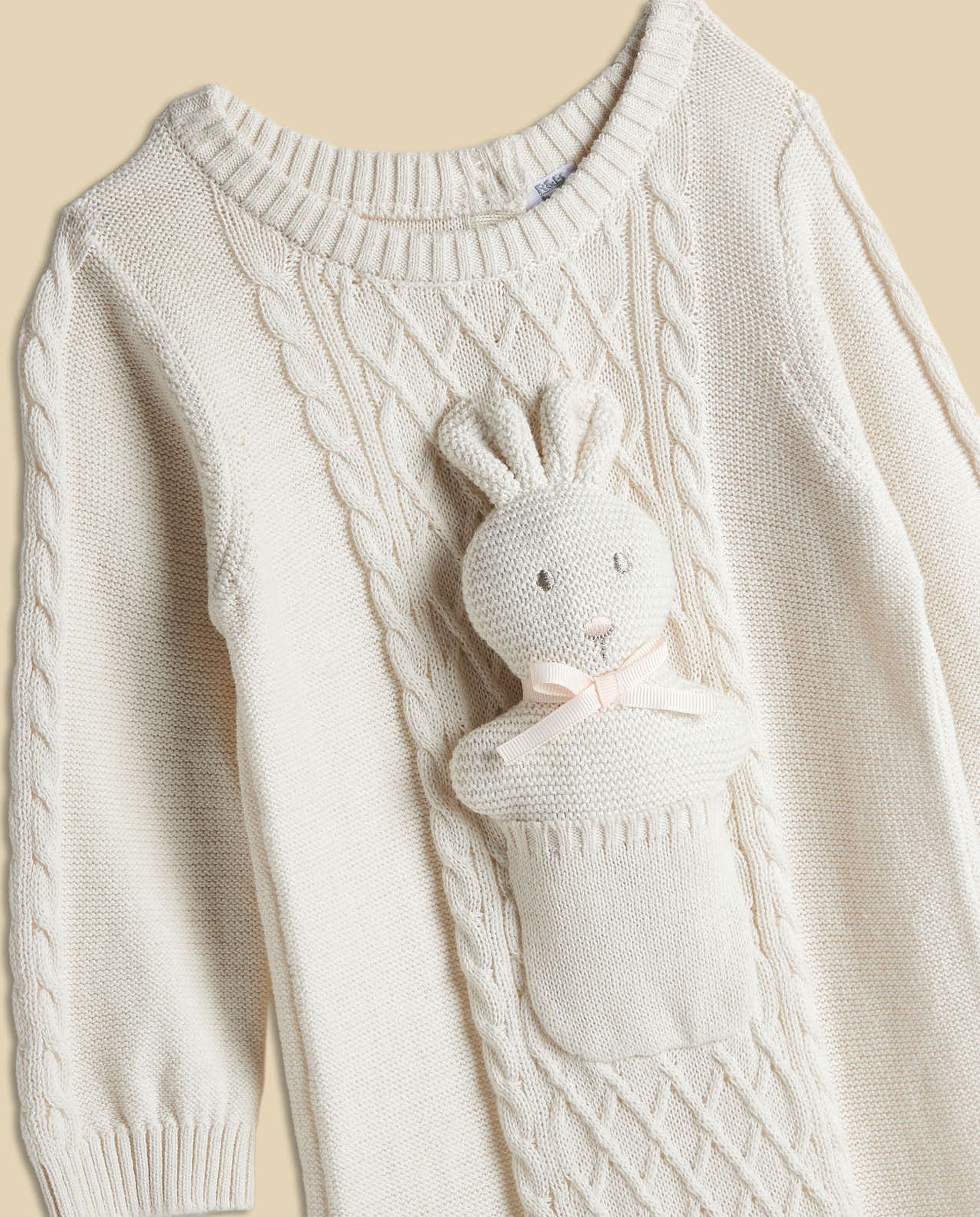 Knitted Long Sleeves Rompers