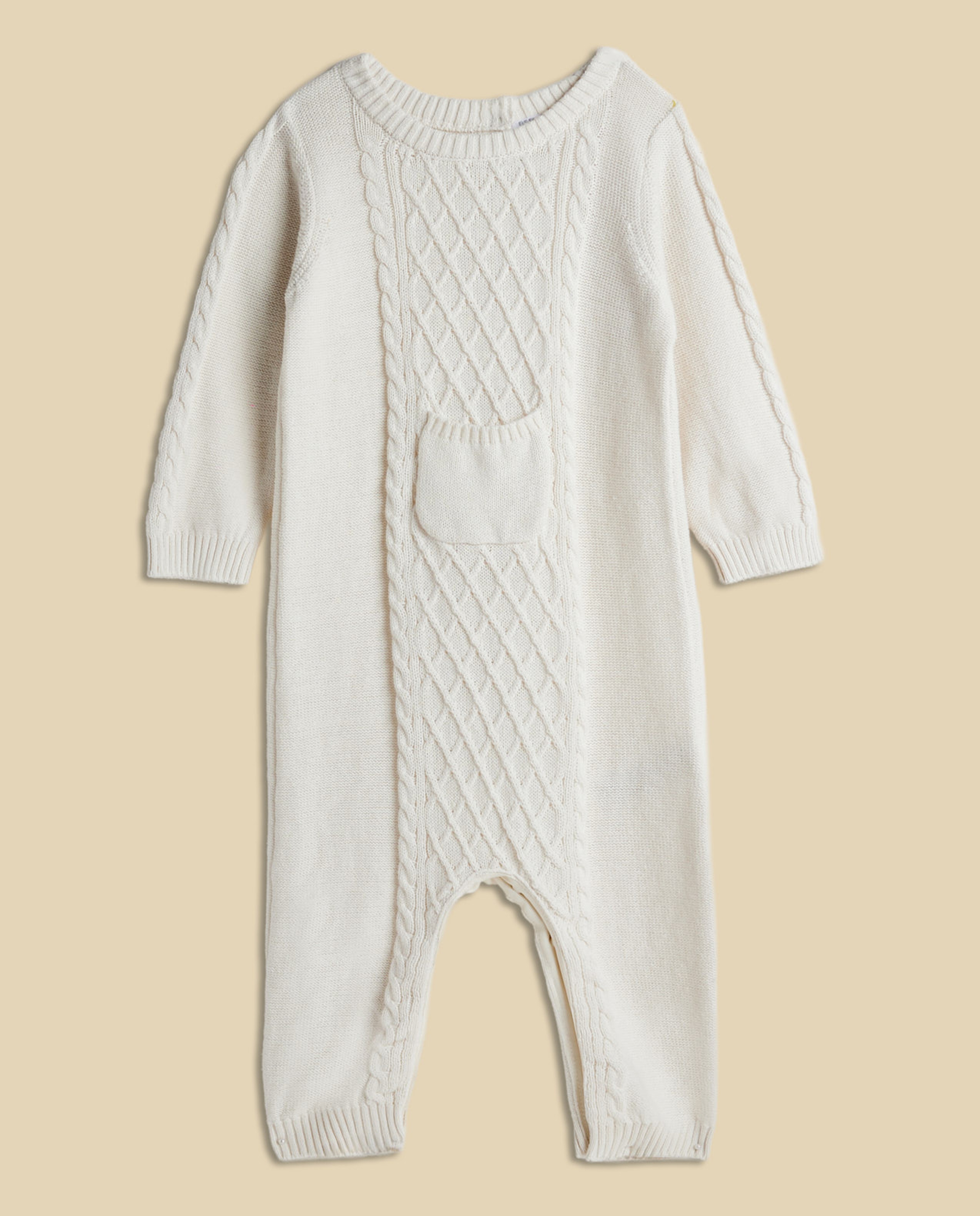 Knitted Long Sleeves Rompers