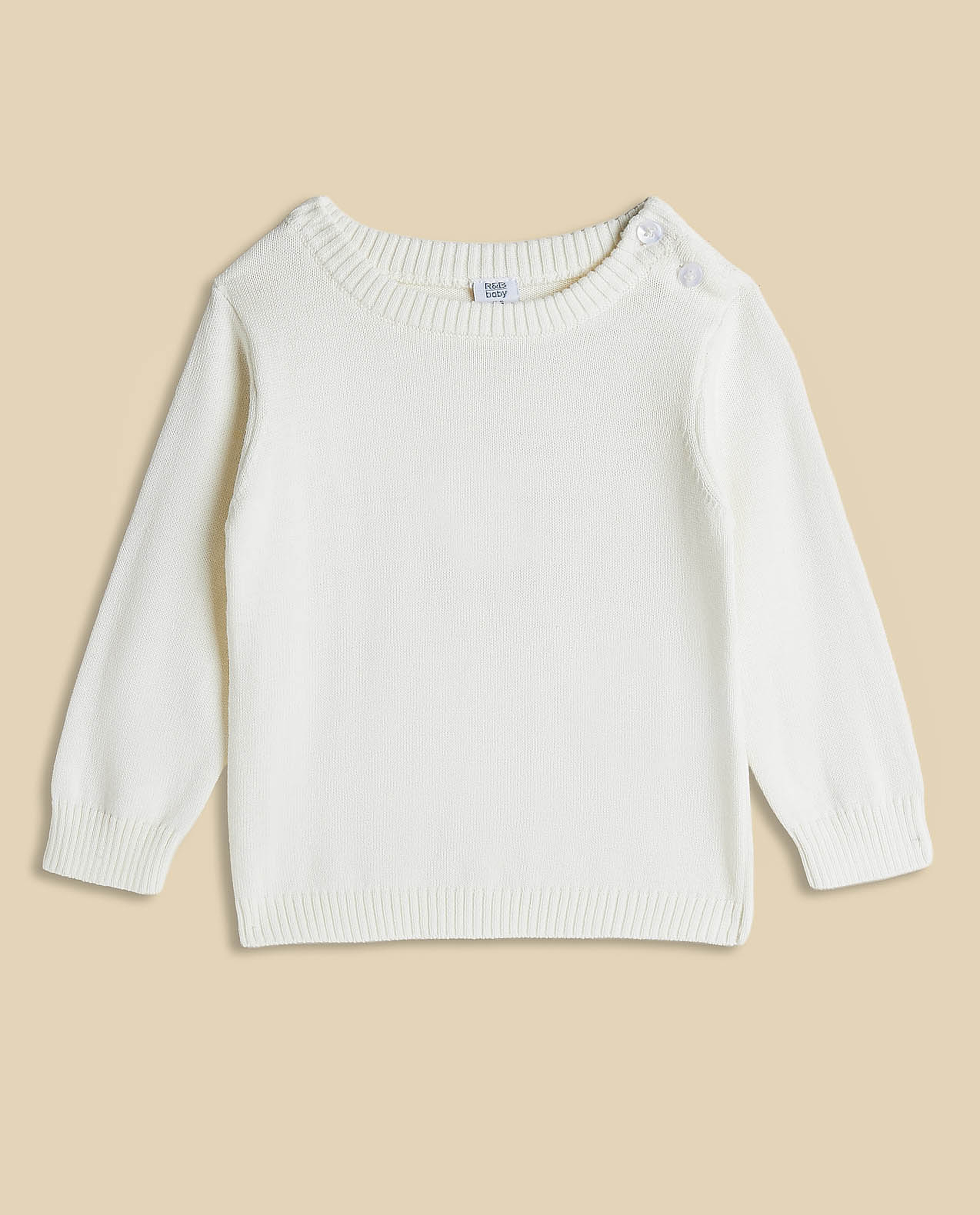 Knitted Sweater and Appliqued Rompers