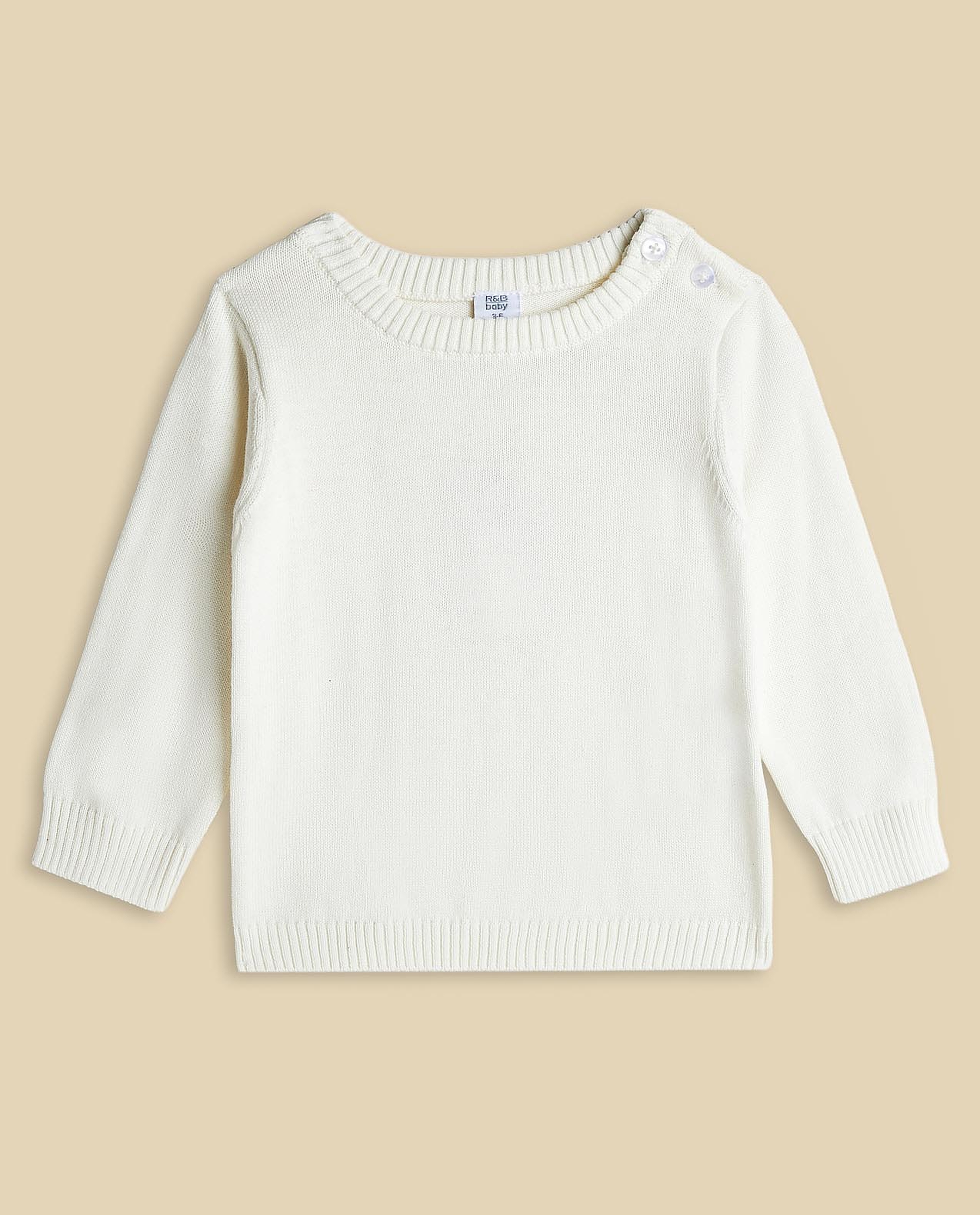 Solid T-Shirt and Knitted Romper Set