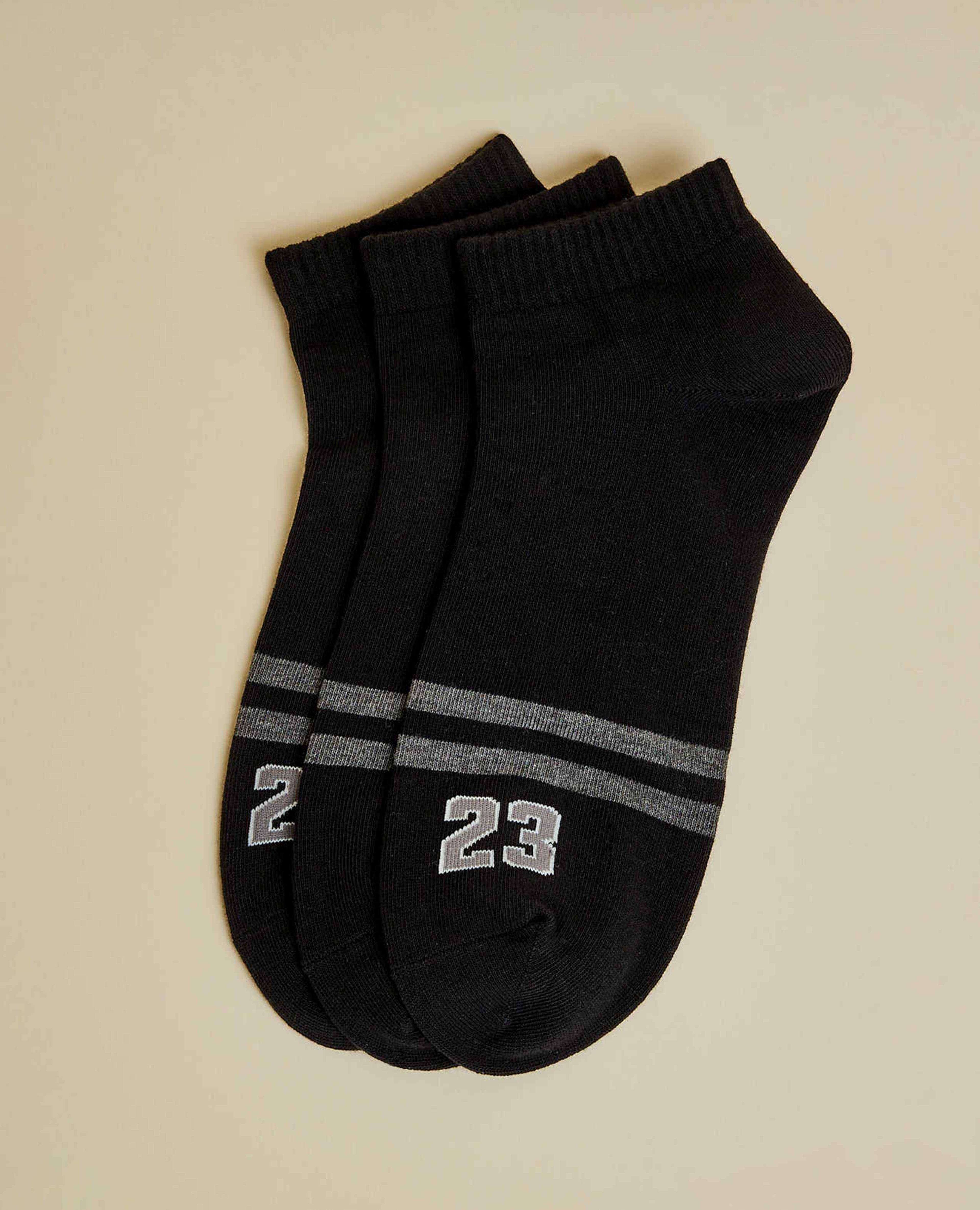 3 Pack Printed Ankle Socks