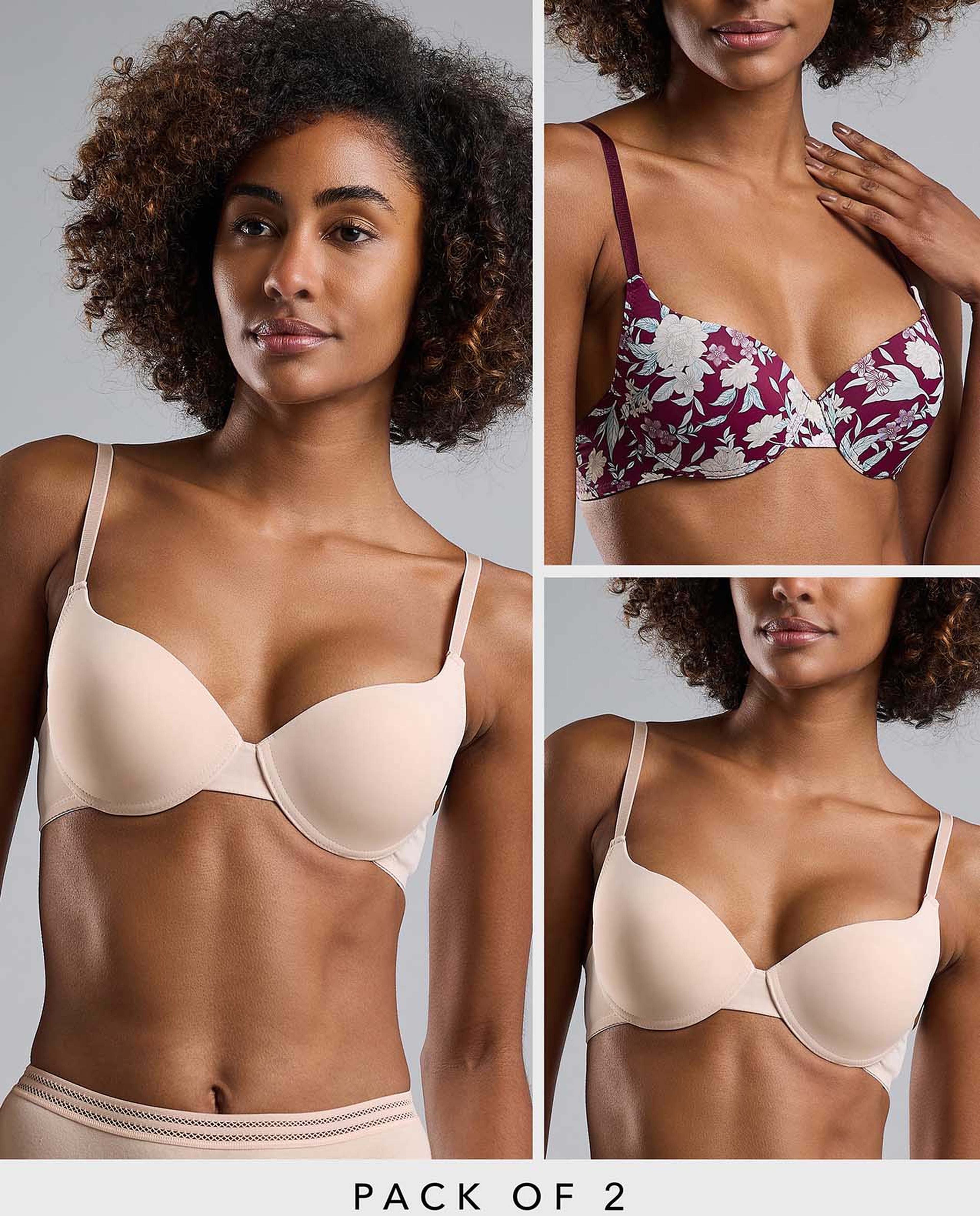 2 Pack Push Up Bras