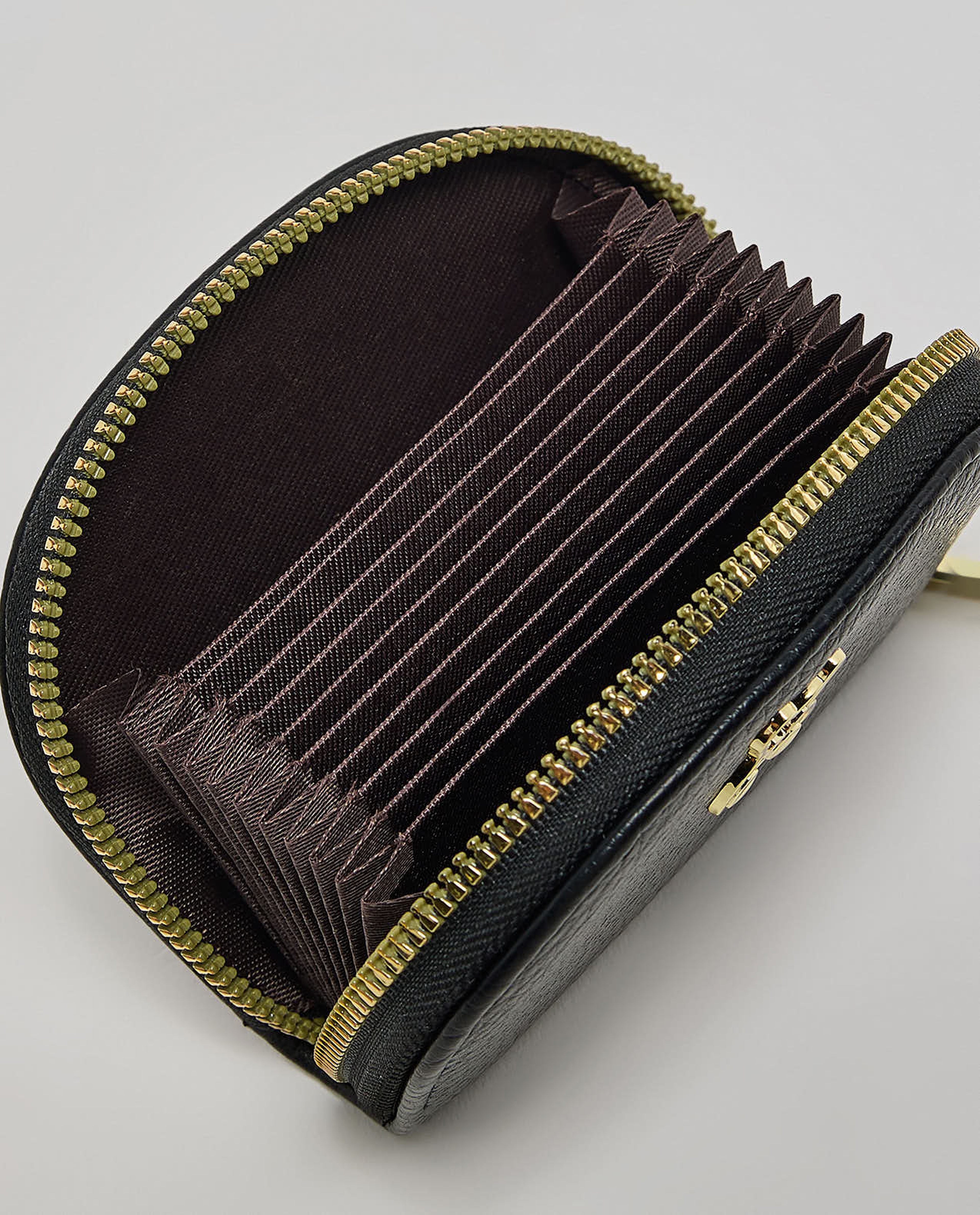 Textured Zip-Around Wallet