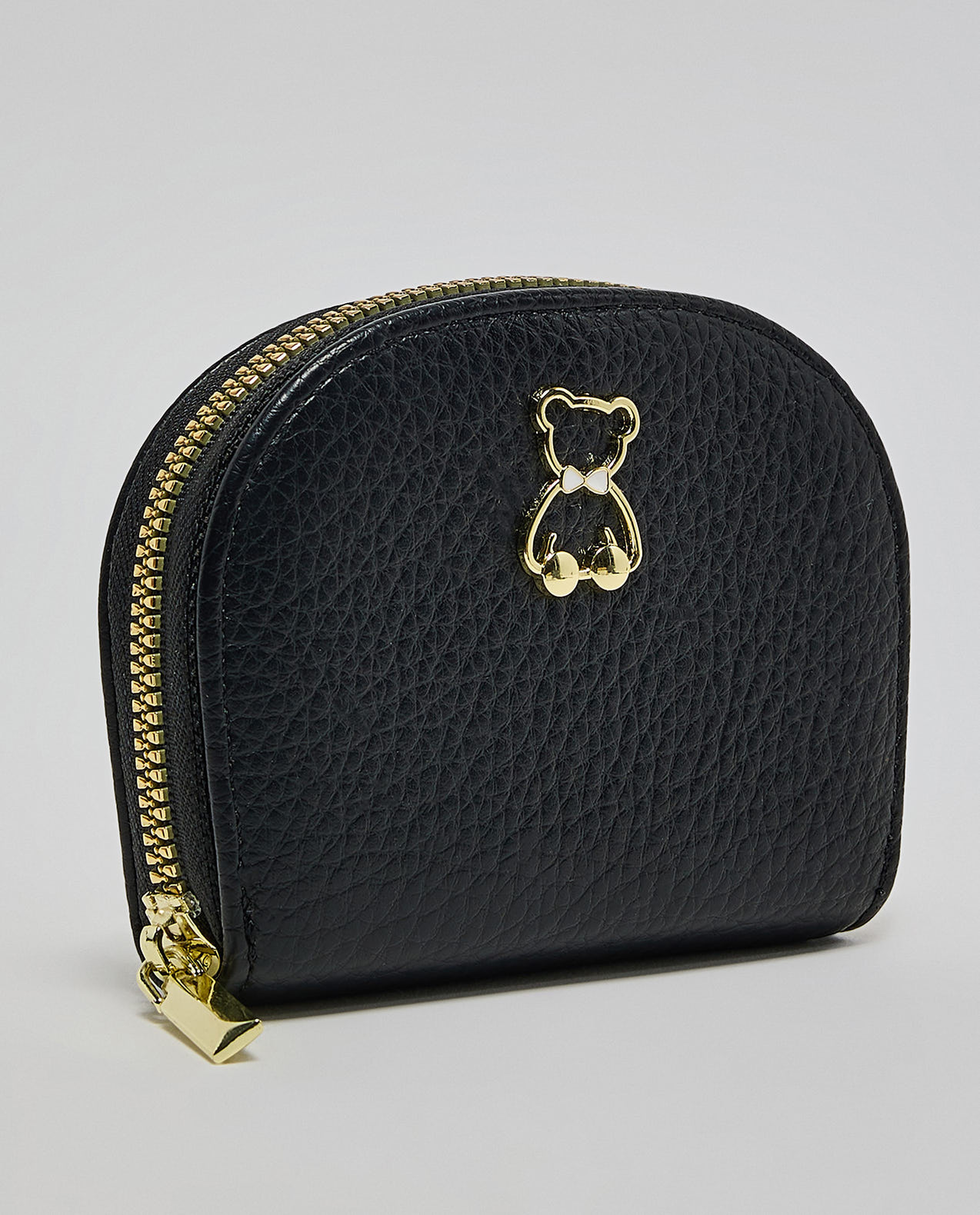 Textured Zip-Around Wallet