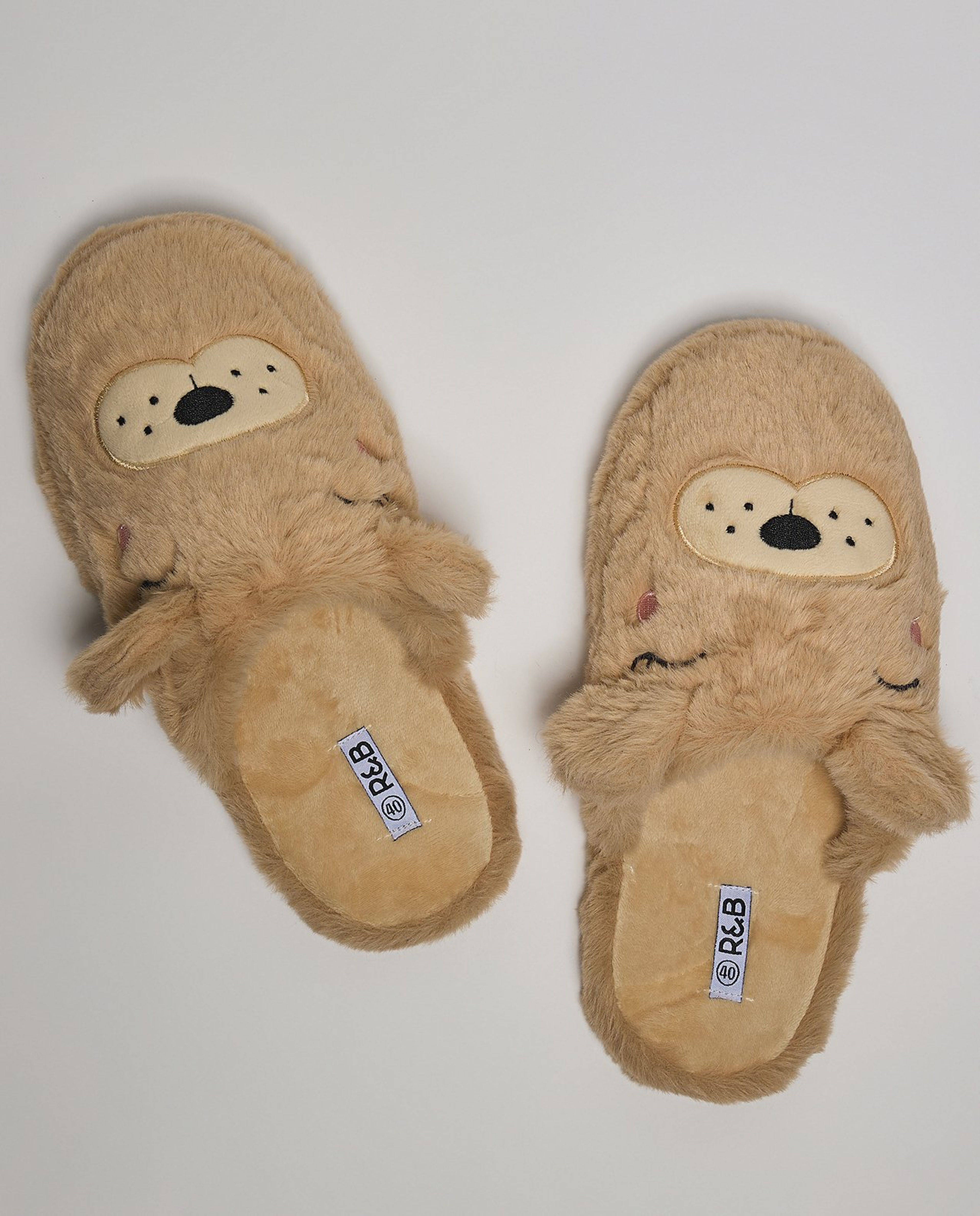 Appliqued Bedroom Slippers