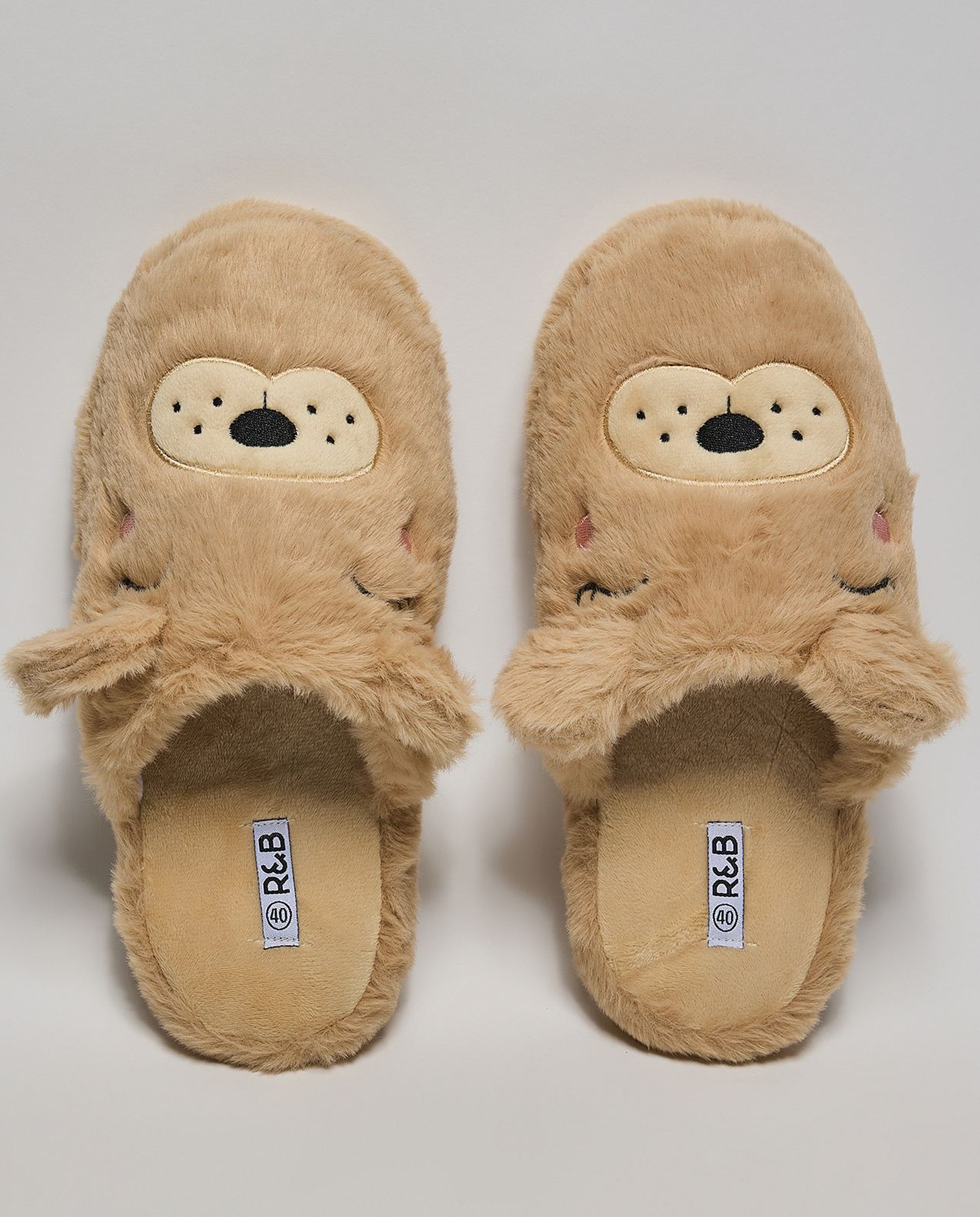 Appliqued Bedroom Slippers