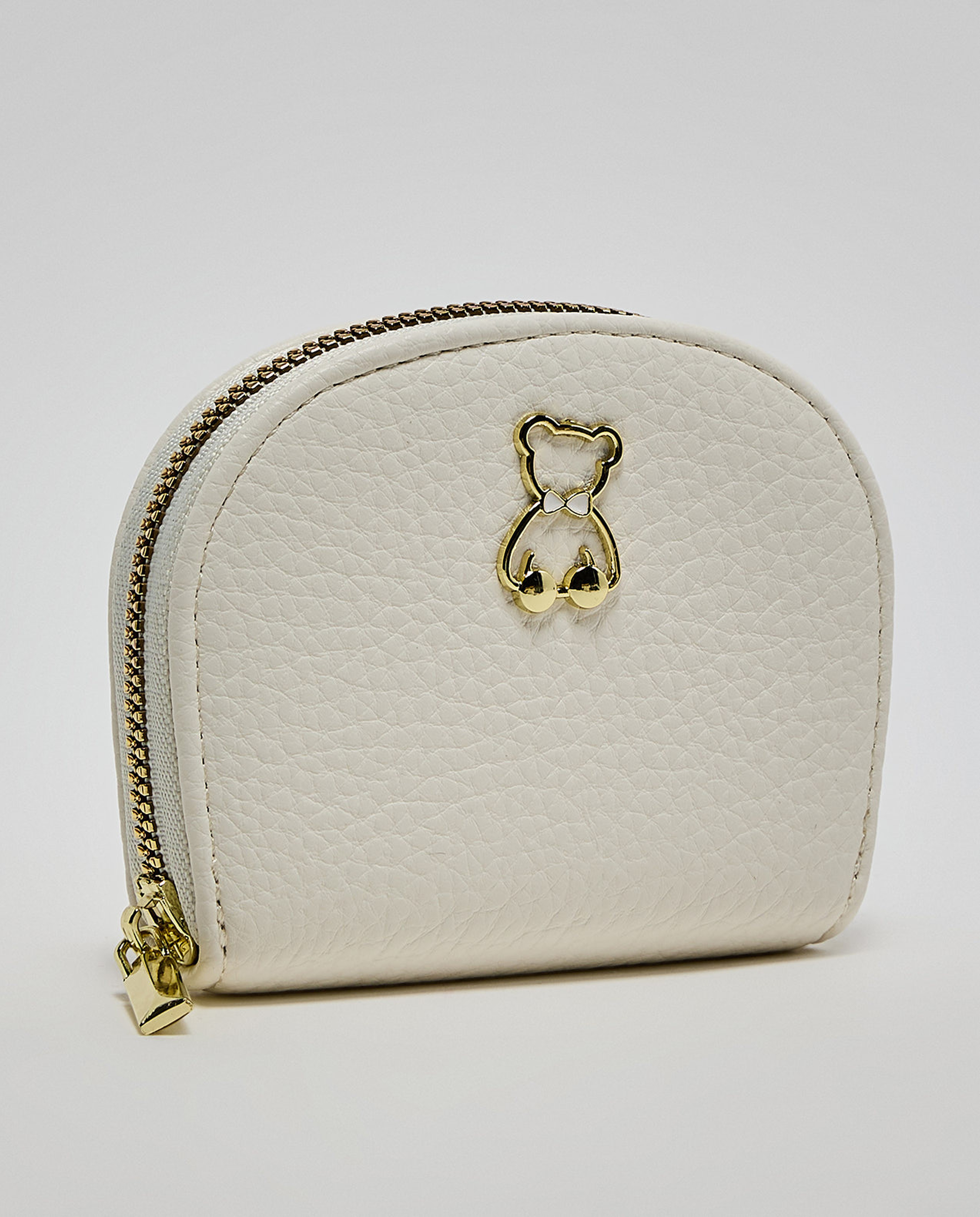 Textured Zip-Around Wallet