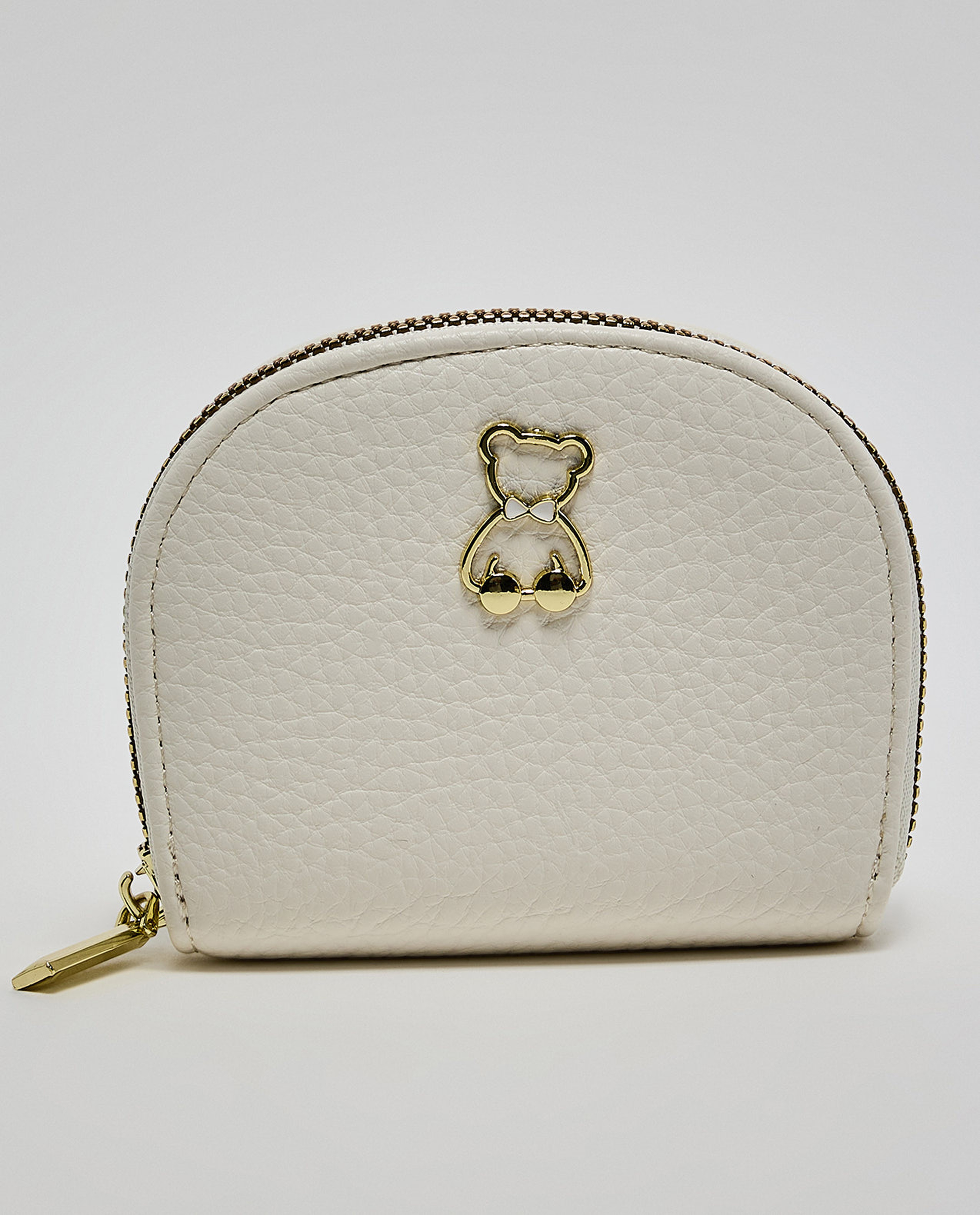 Textured Zip-Around Wallet