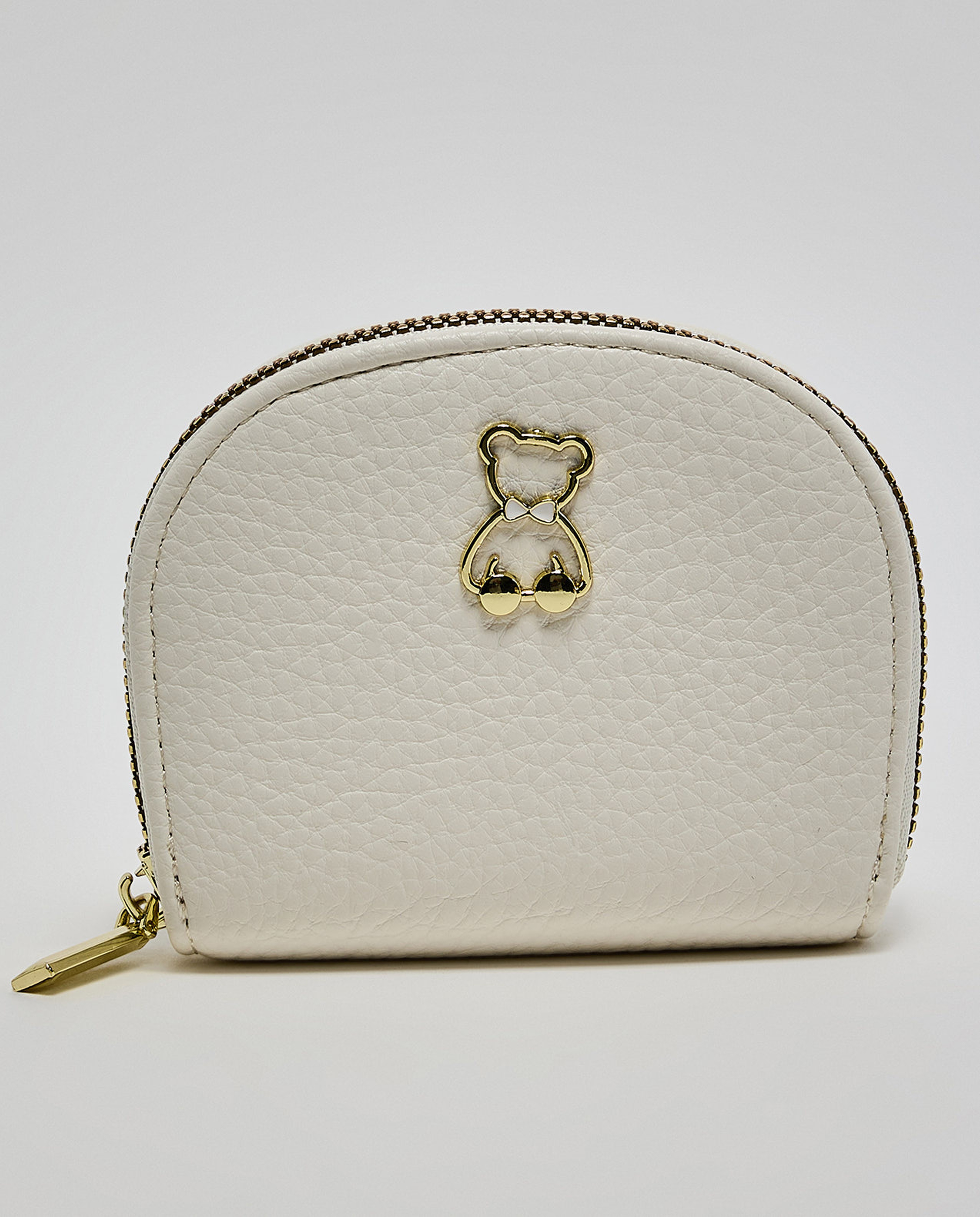 Textured Zip-Around Wallet