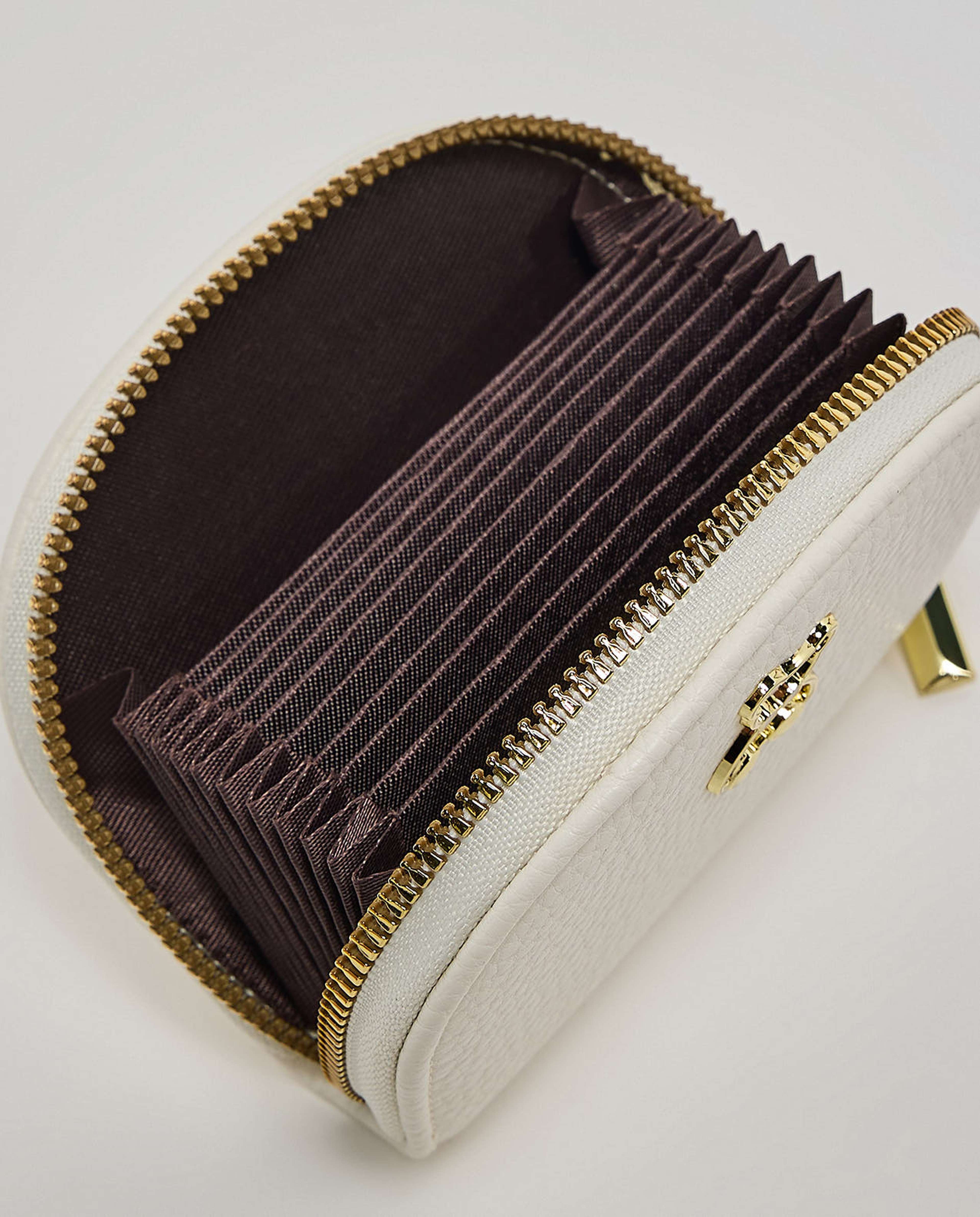 Textured Zip-Around Wallet