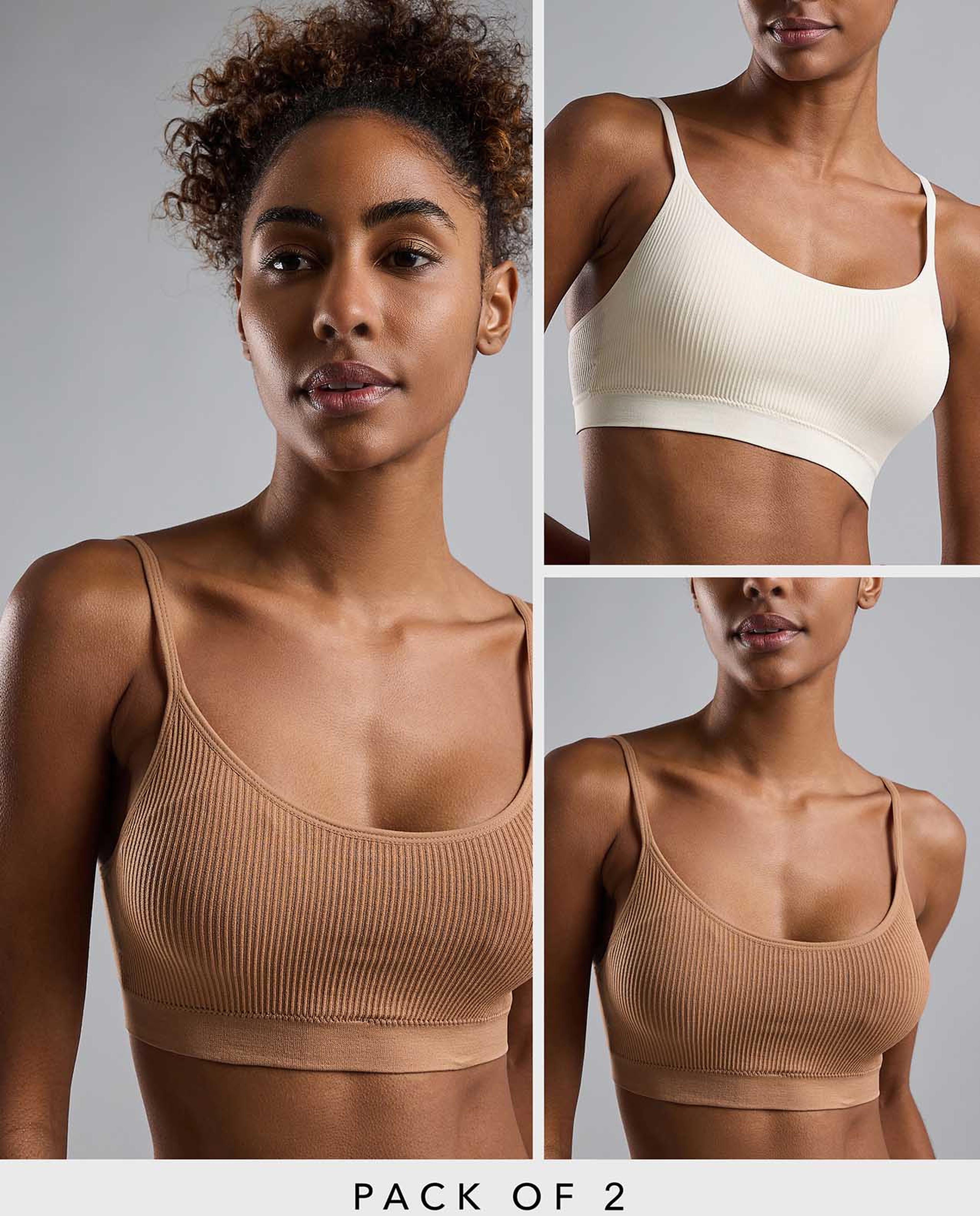 2 Pack Padded Sports Bras