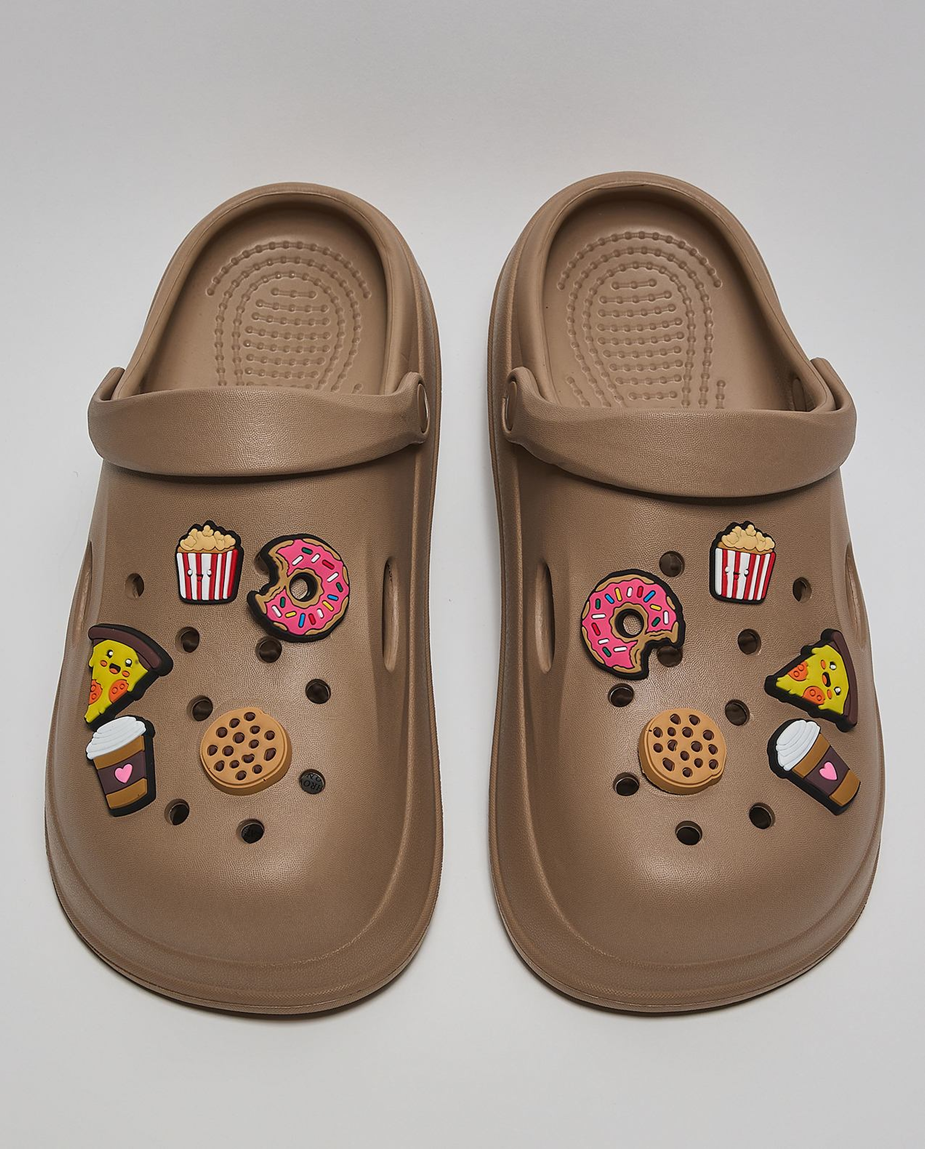 Charm Detail Slingback Clogs