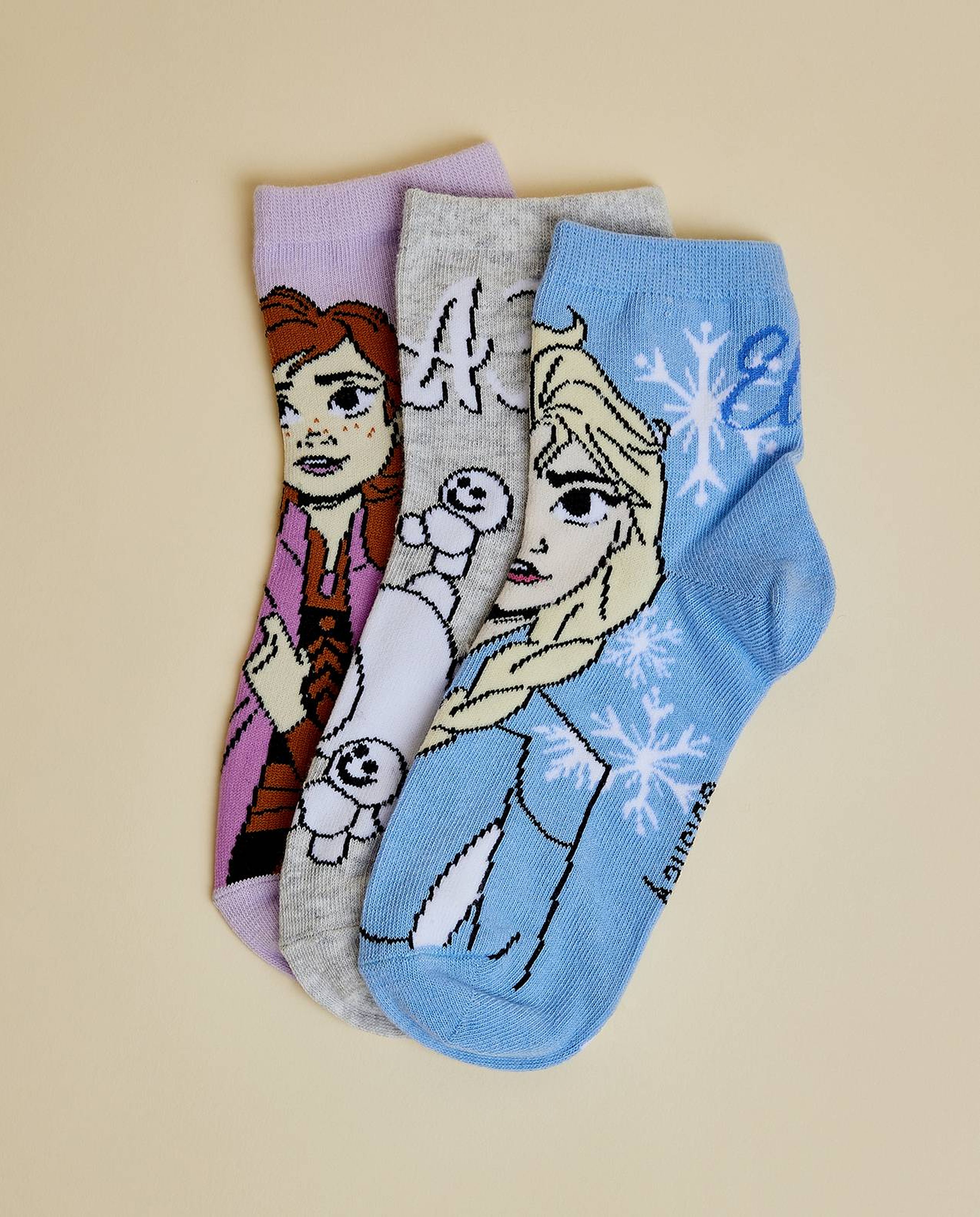3 Pack Frozen Ankle Socks