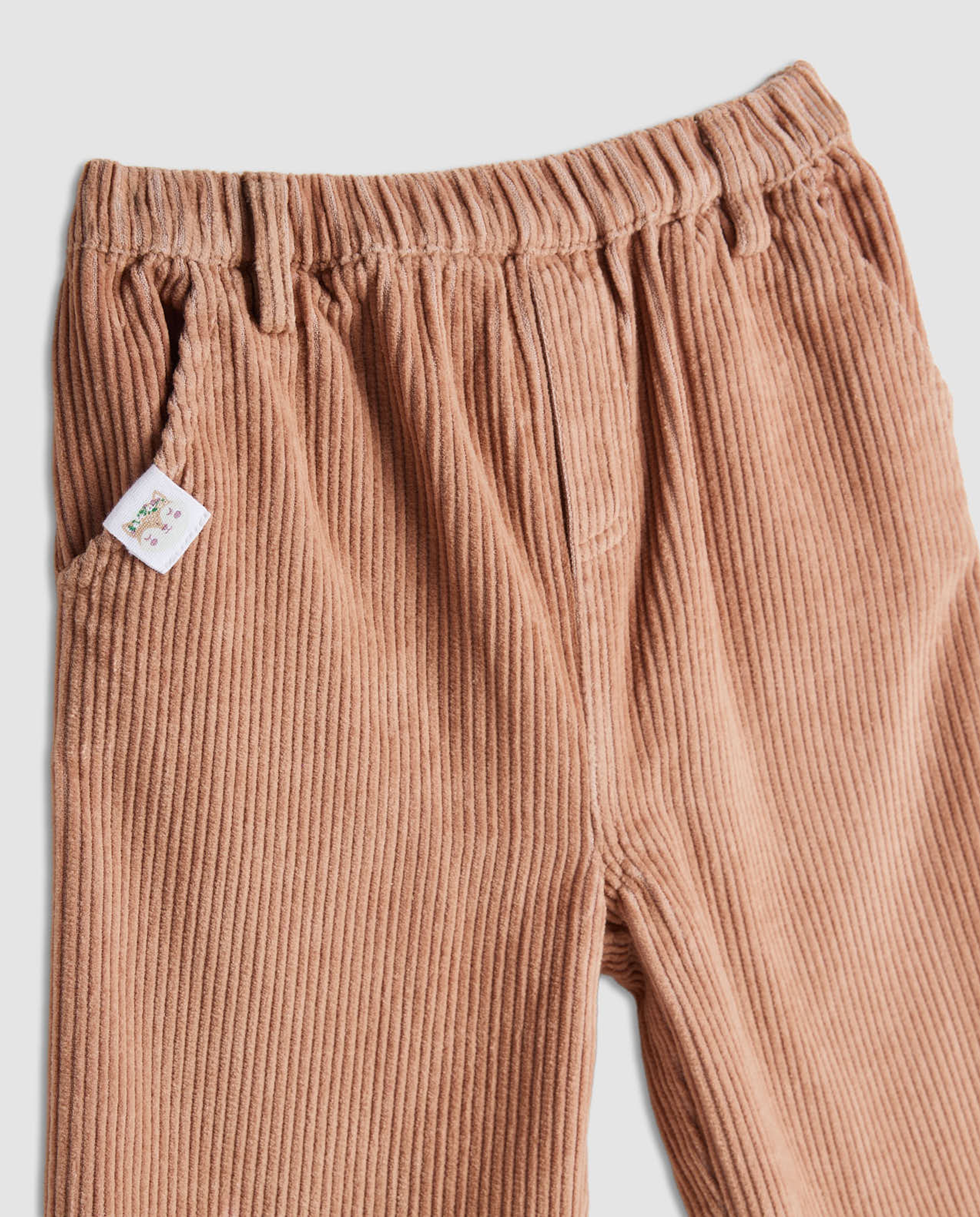 Textured Straight Fit Pants with Drawstring Waist