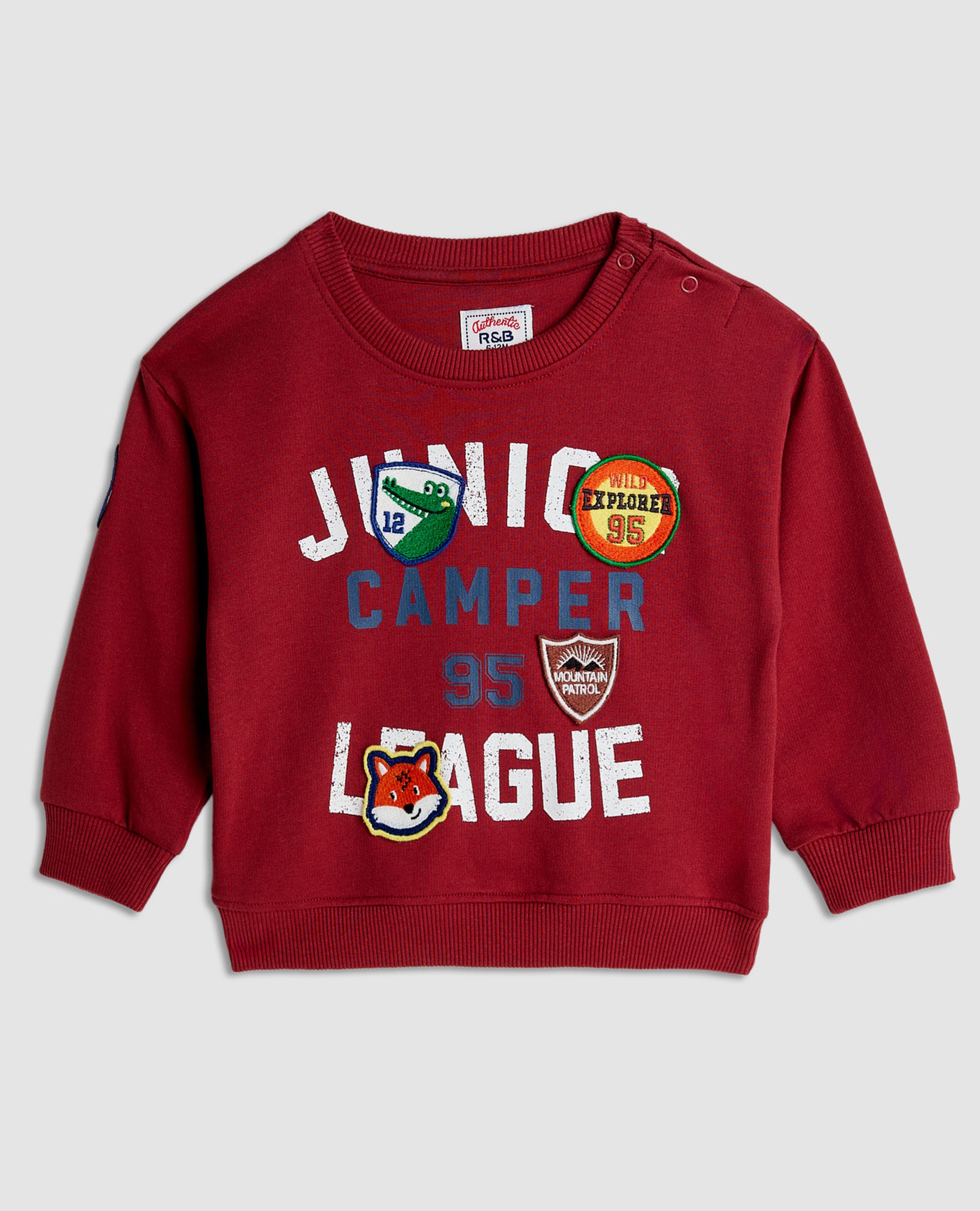 سويتشيرت برقبة مستديرة وبكم طويل