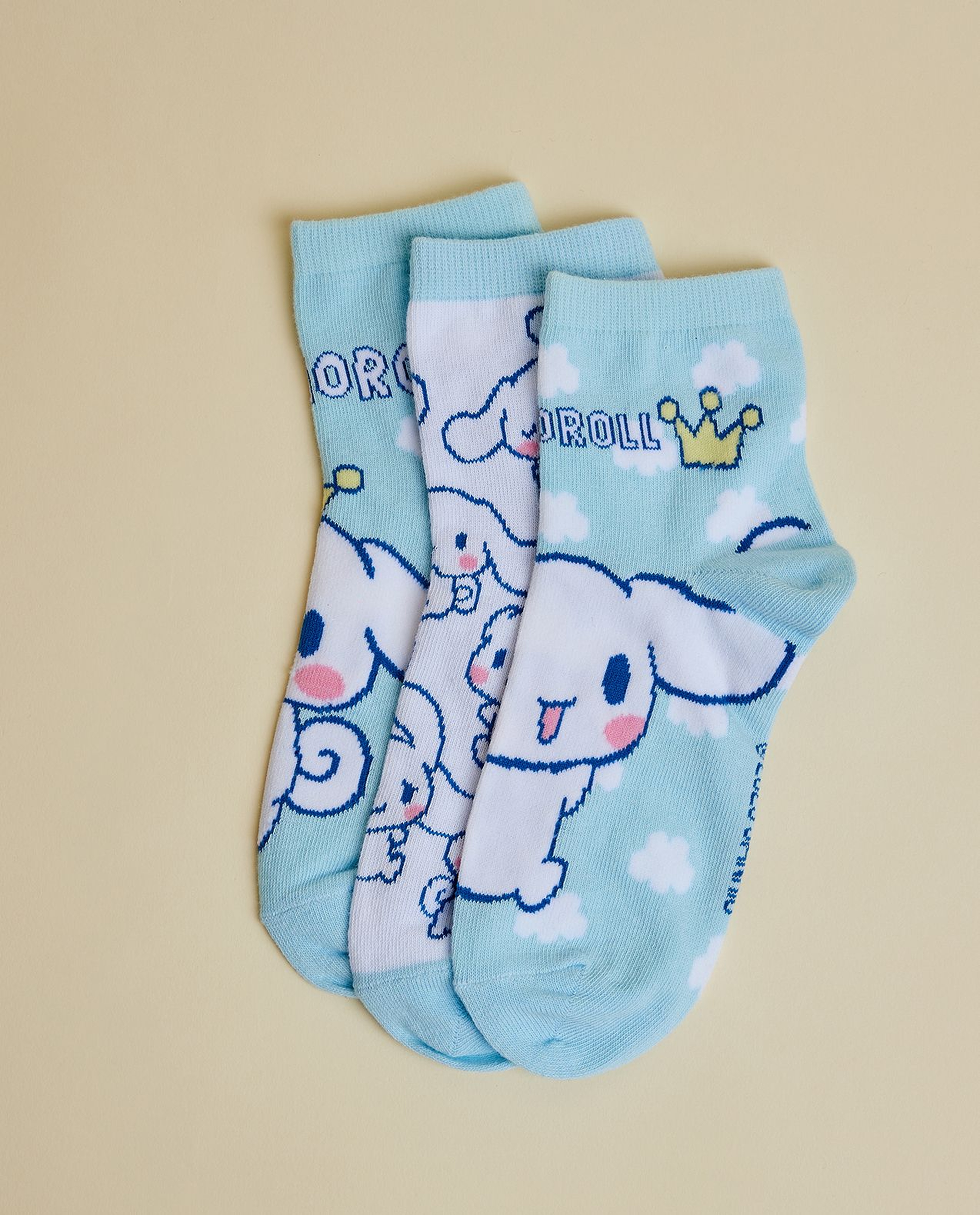 3 Pack Cinnamonroll Ankle Socks