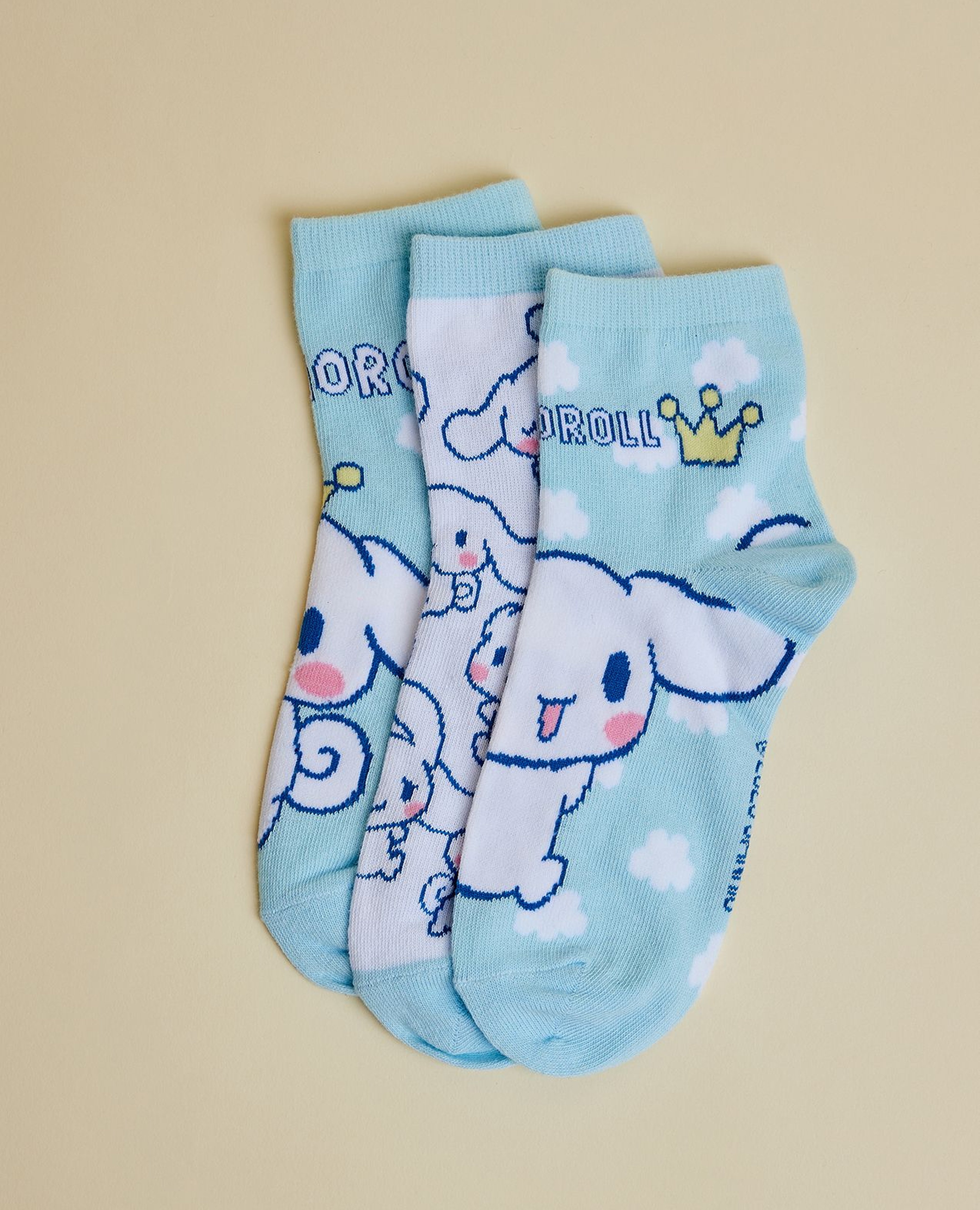 3 Pack Cinnamonroll Ankle Socks