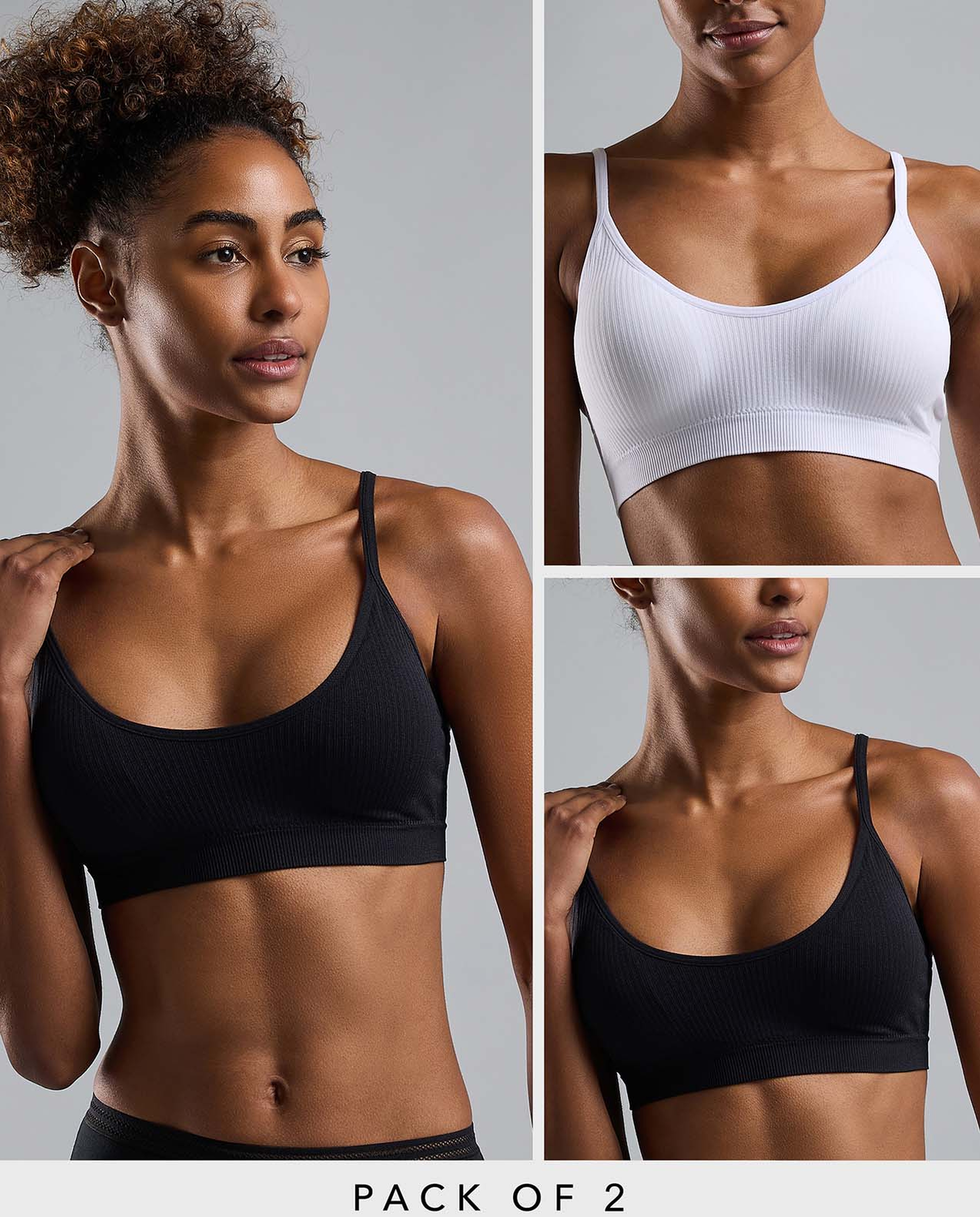 2 Pack Padded Sports Bras