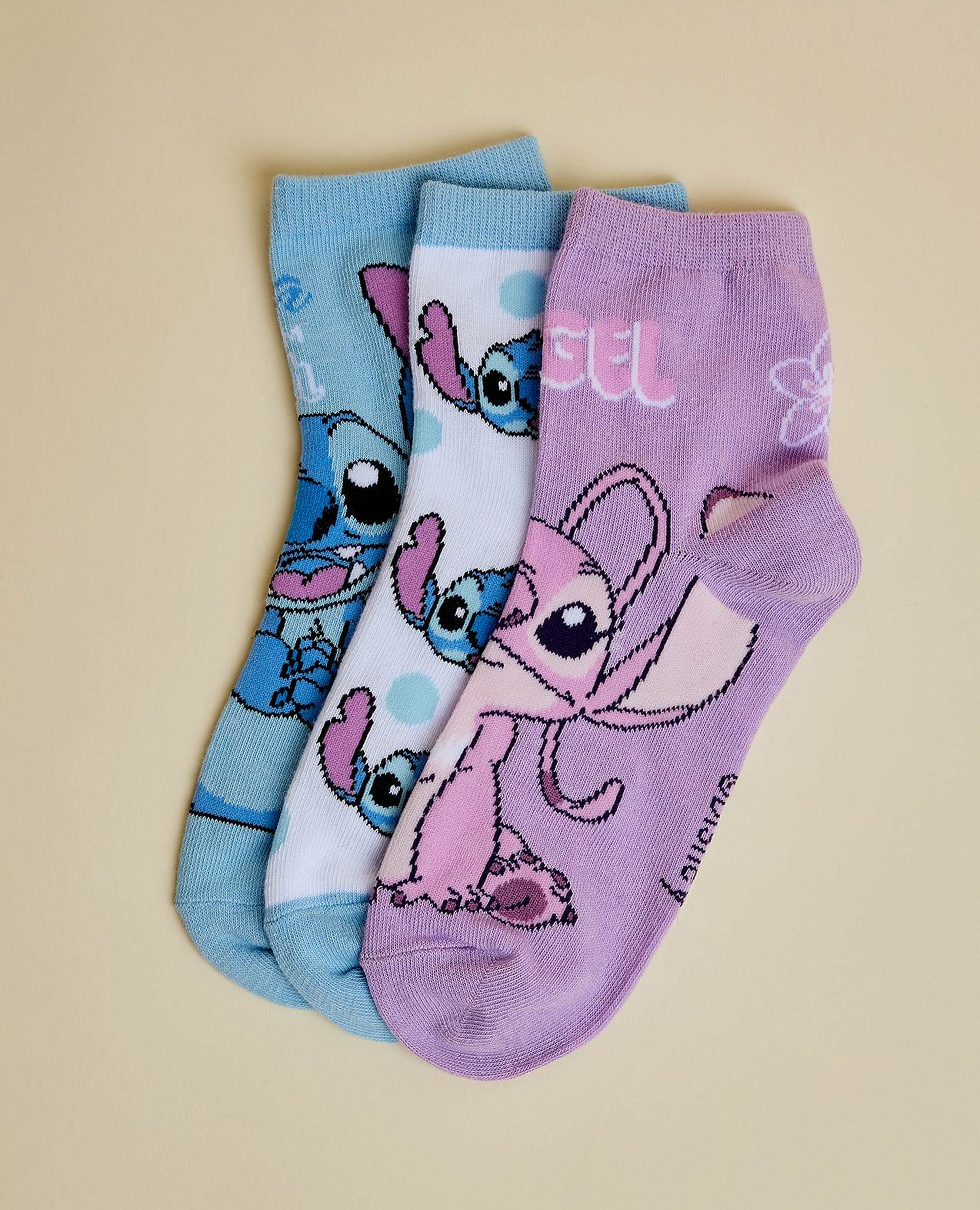 3 Pack Stitch Ankle Socks