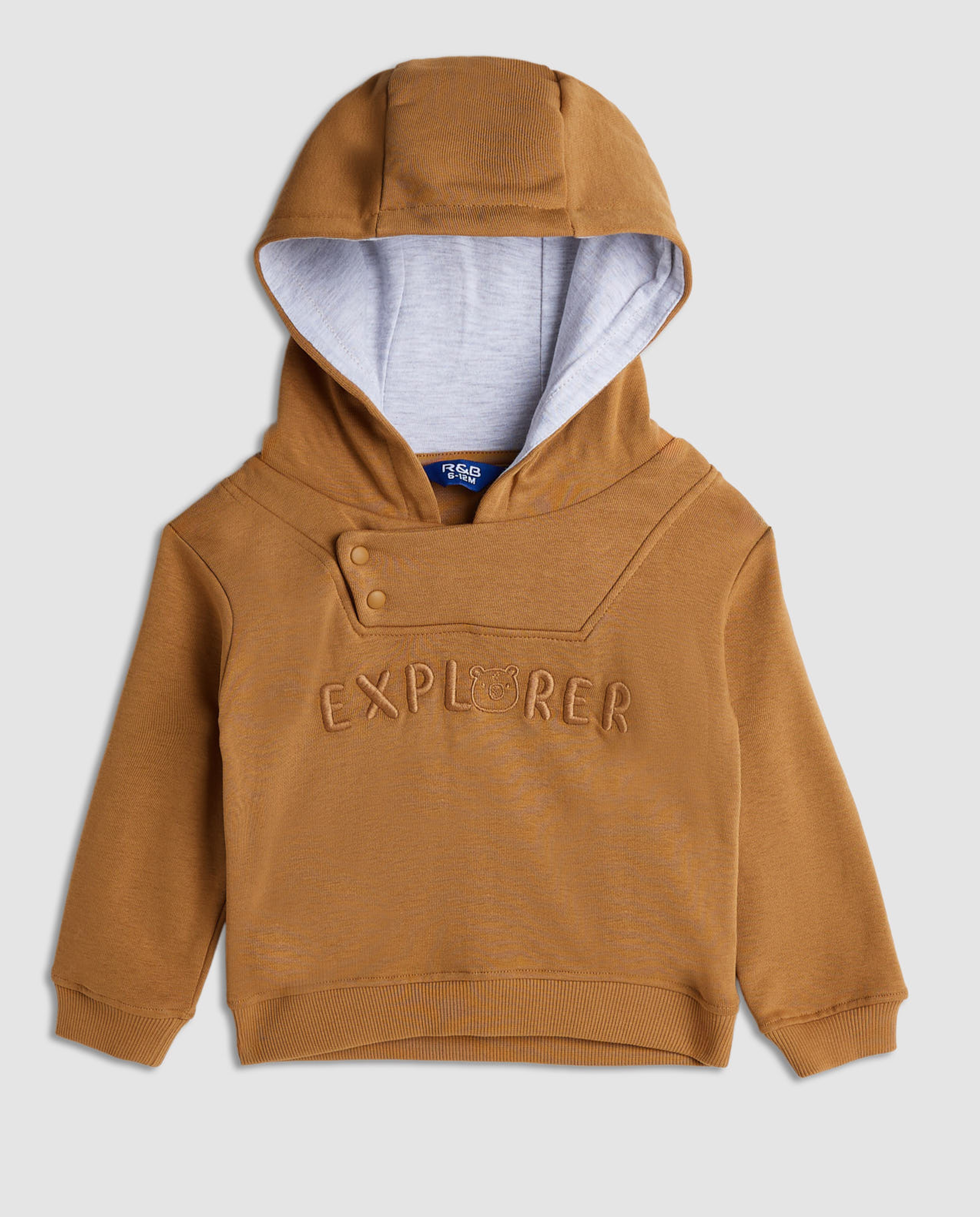 Embroidered Hooded Clothing Set