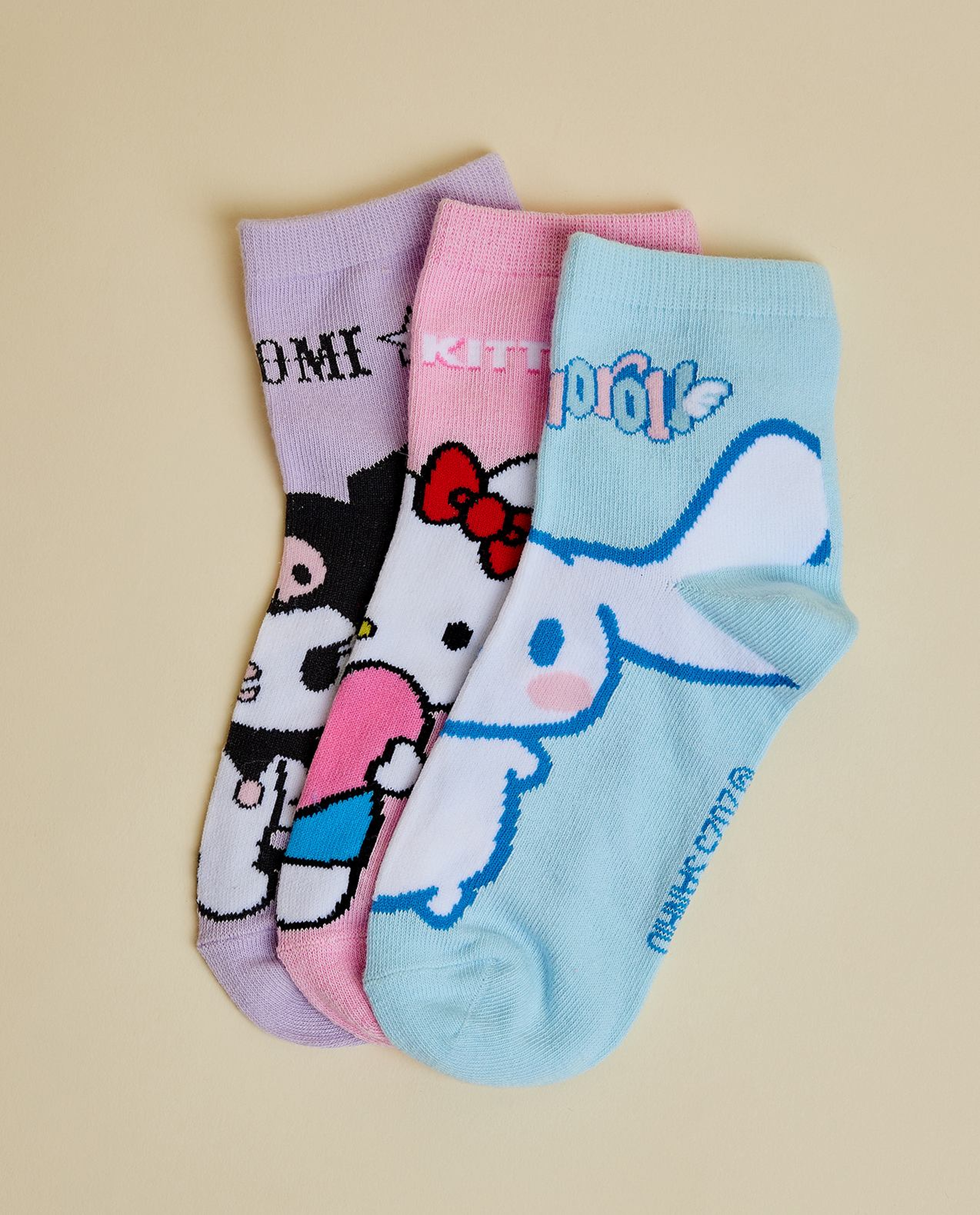 3 Pack Sanrio Ankle Socks