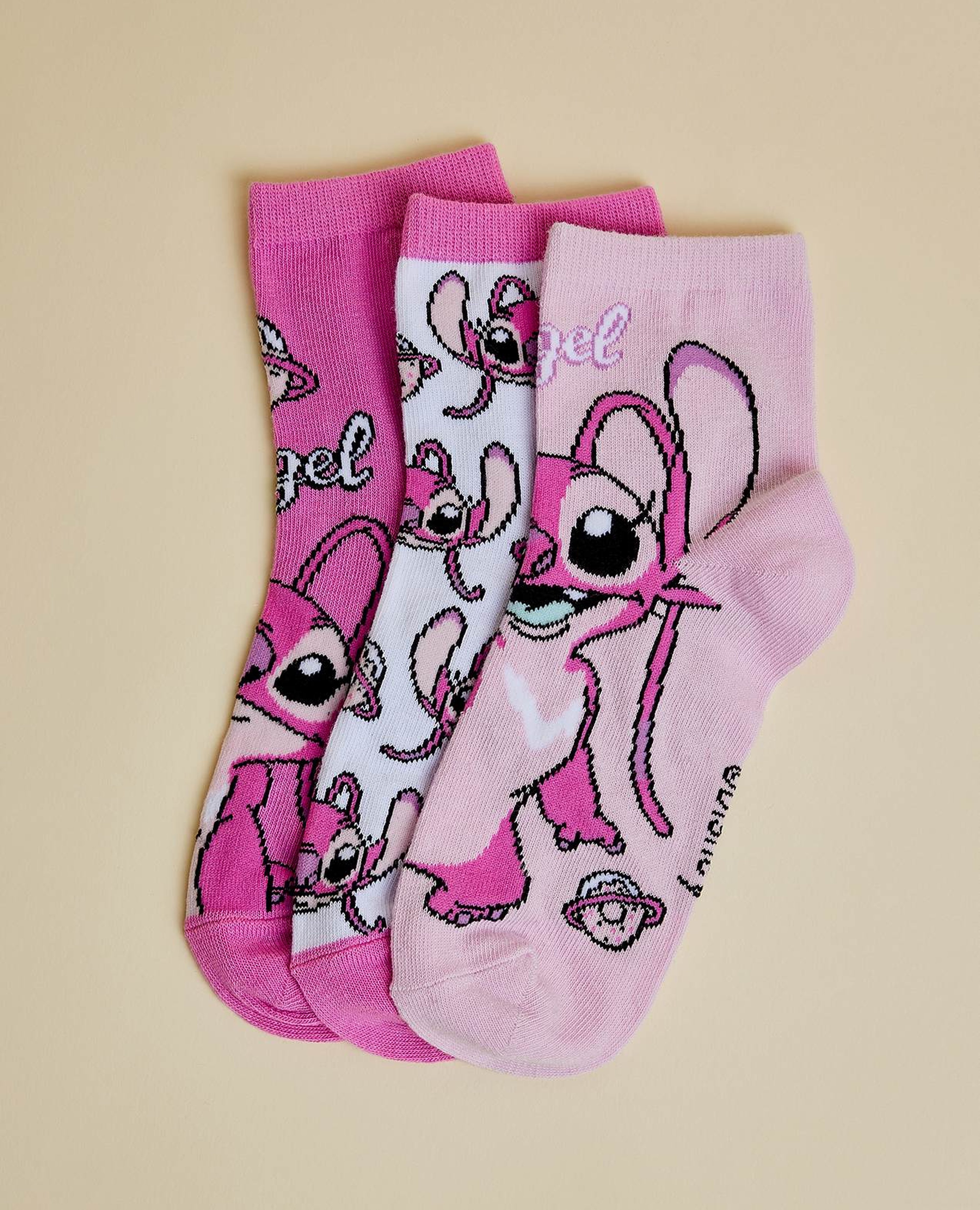 3 Pack Angel Ankle Socks