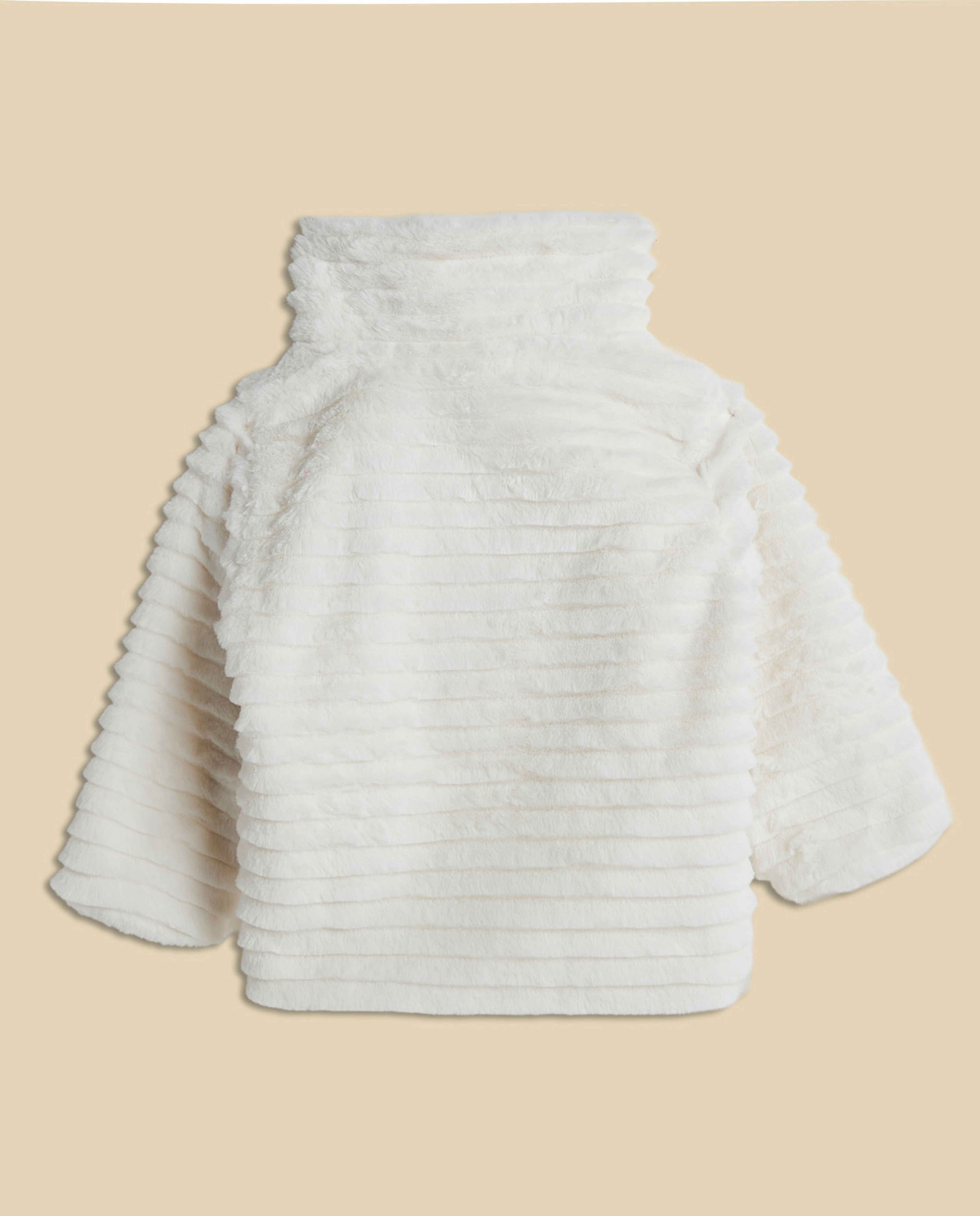 Textured Jacket with Button Closure